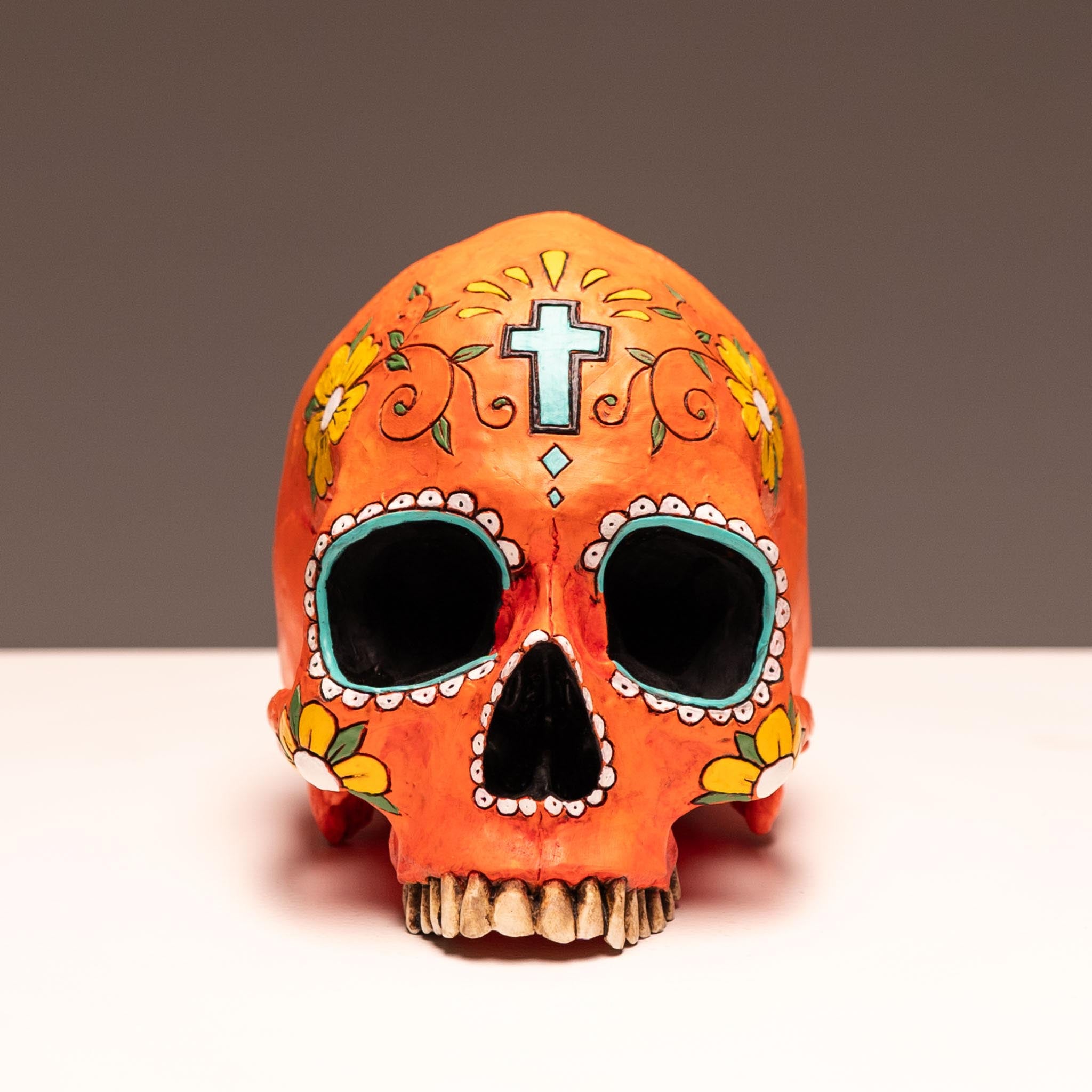 Day of the Dead Skull - Anaranjado