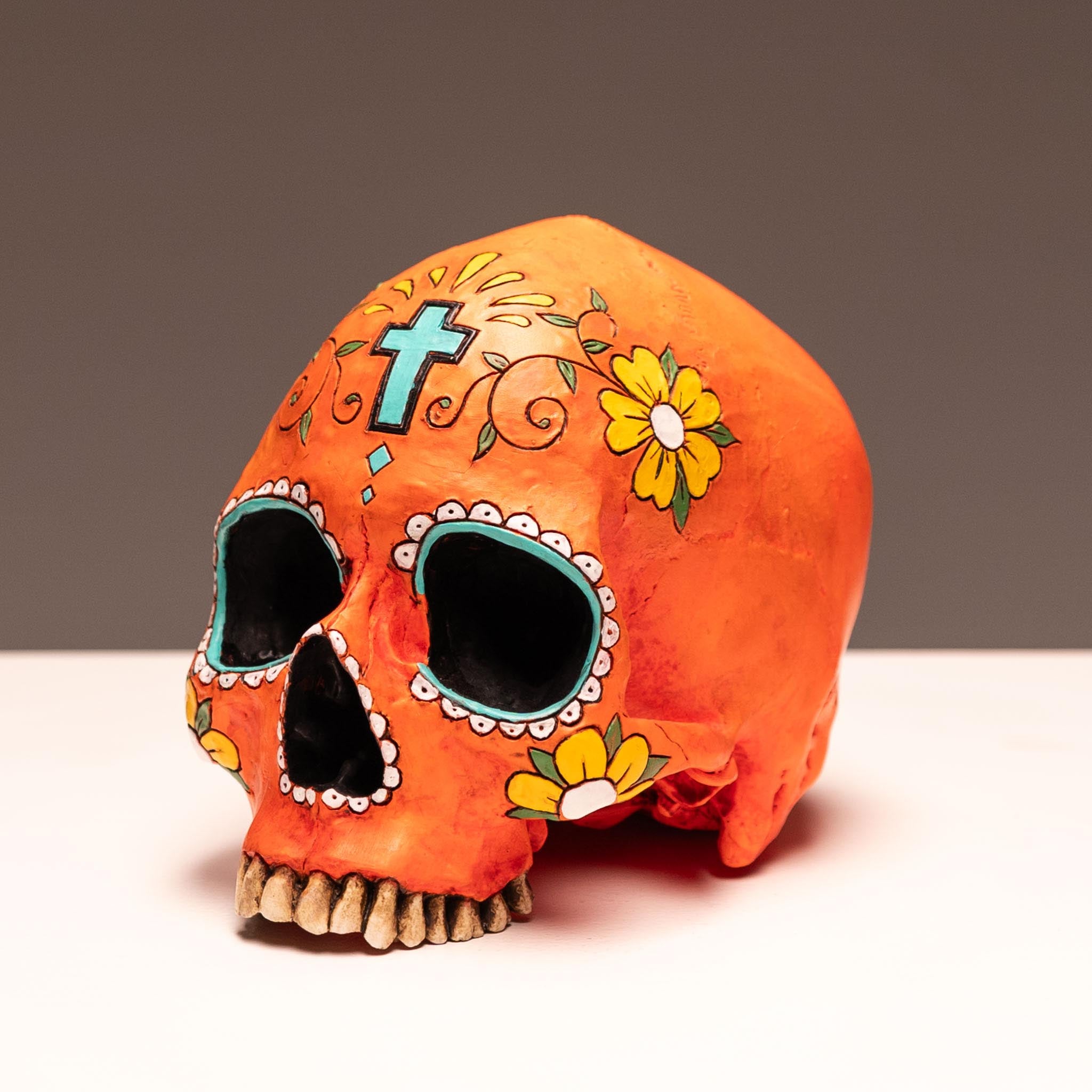 Day of the Dead Skull - Anaranjado