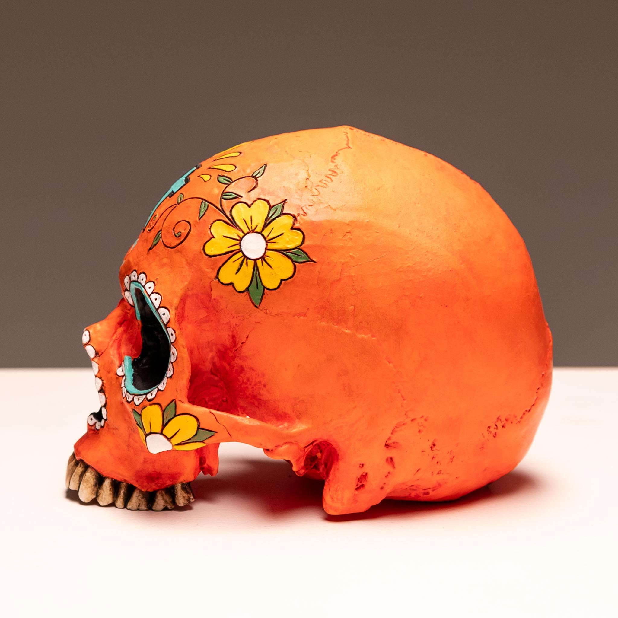 Day of the Dead Skull - Anaranjado