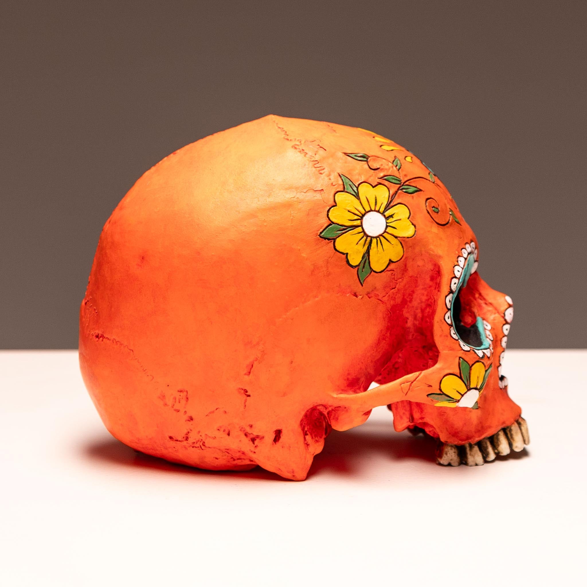 Day of the Dead Skull - Anaranjado