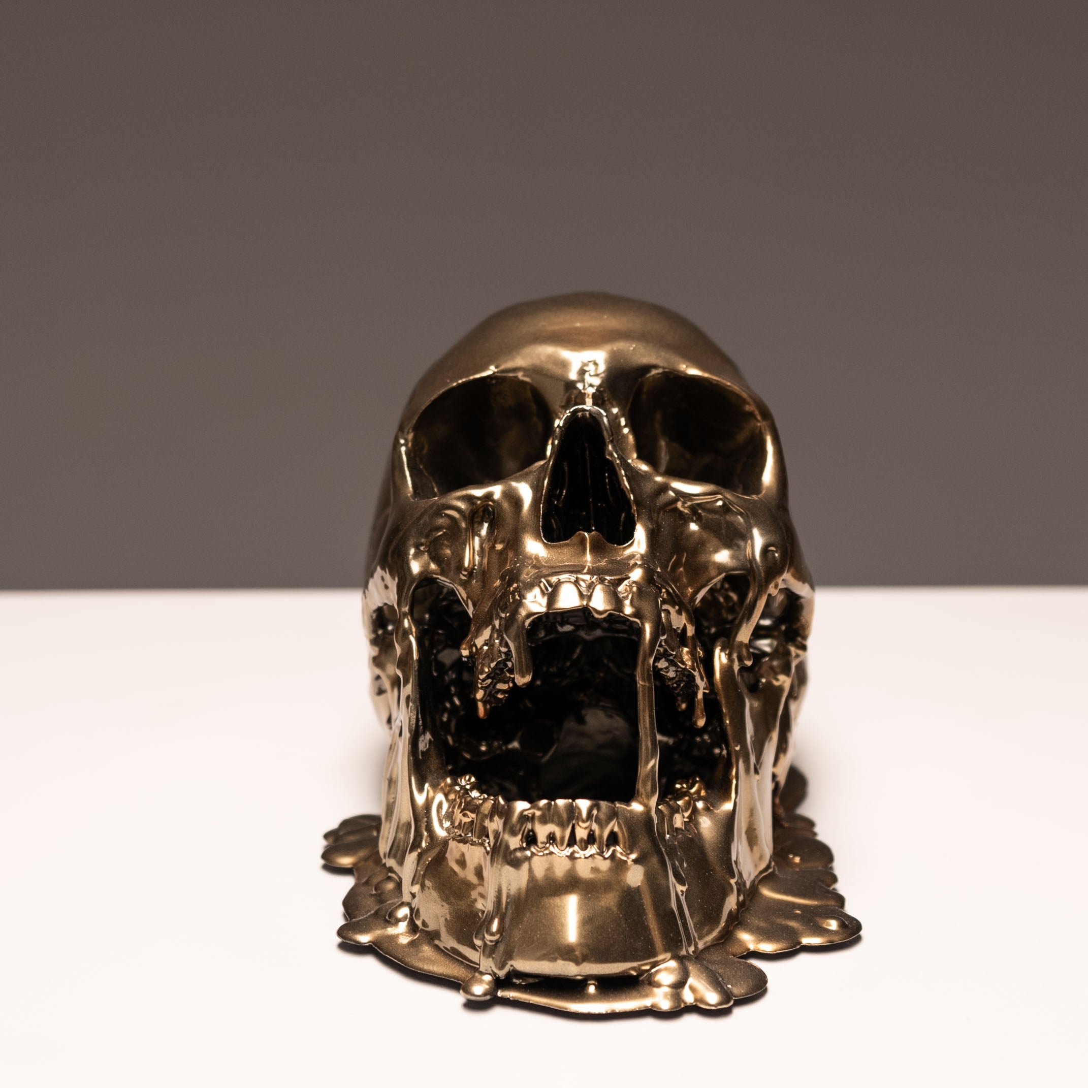 Melting Gold Skull