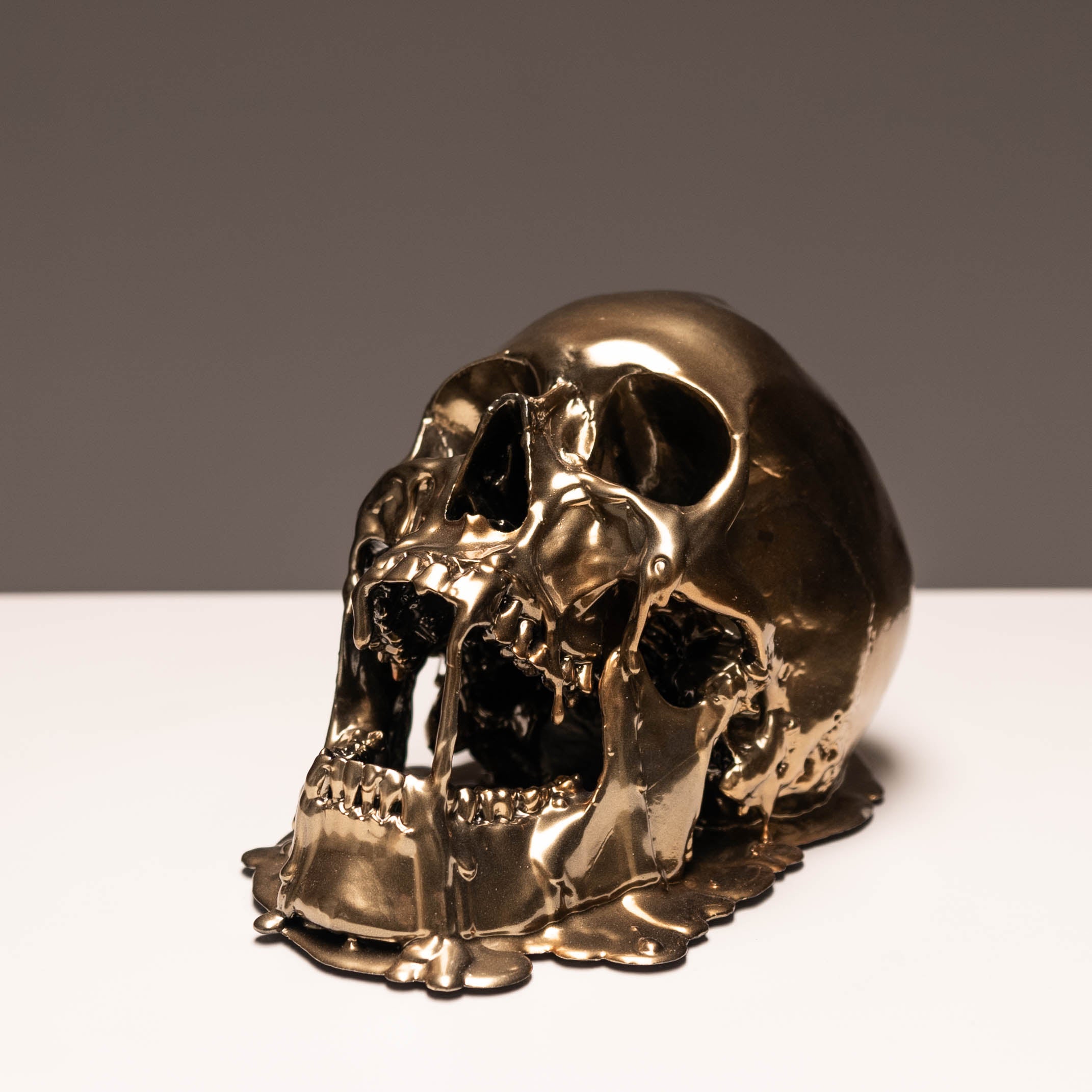 Melting Gold Skull