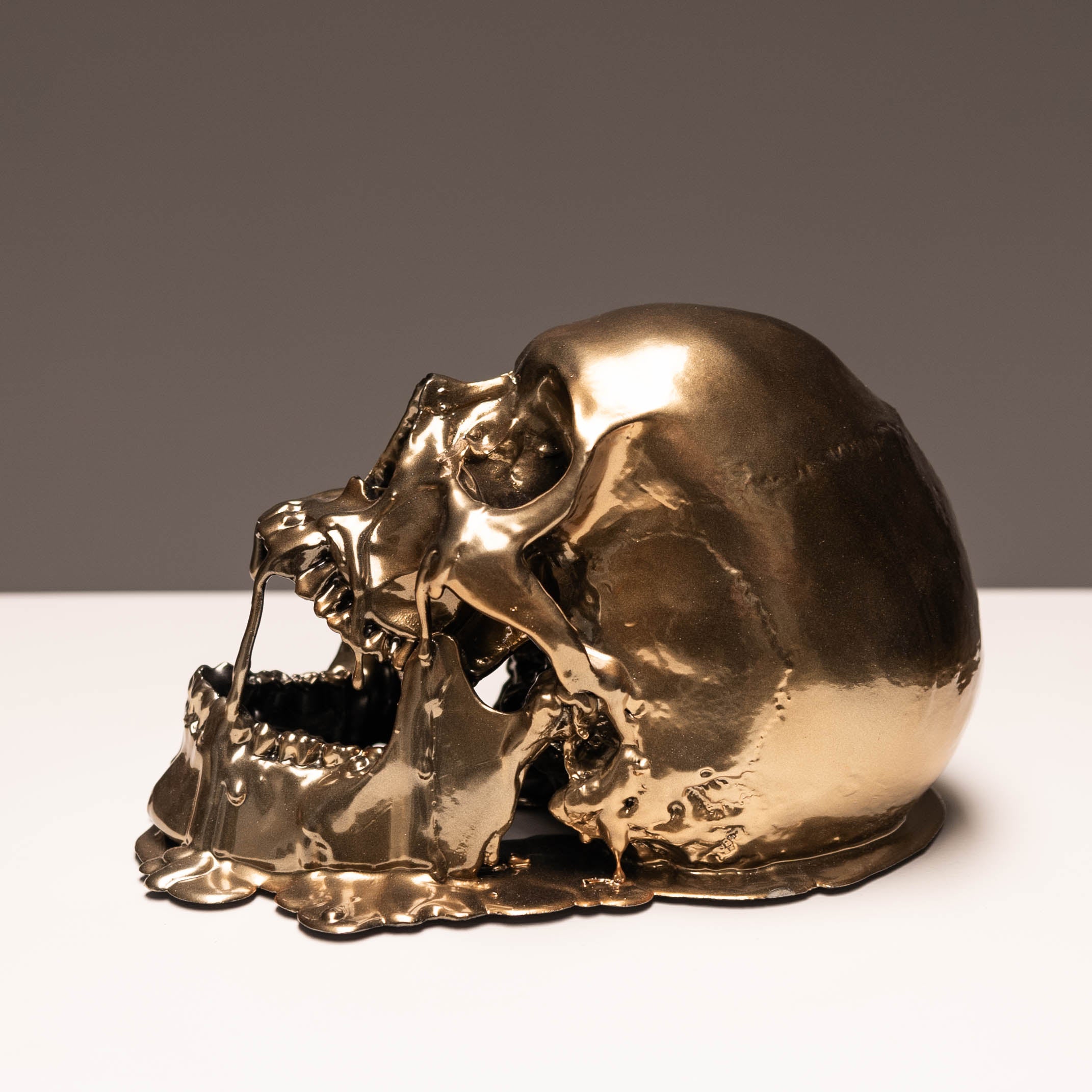 Melting Gold Skull