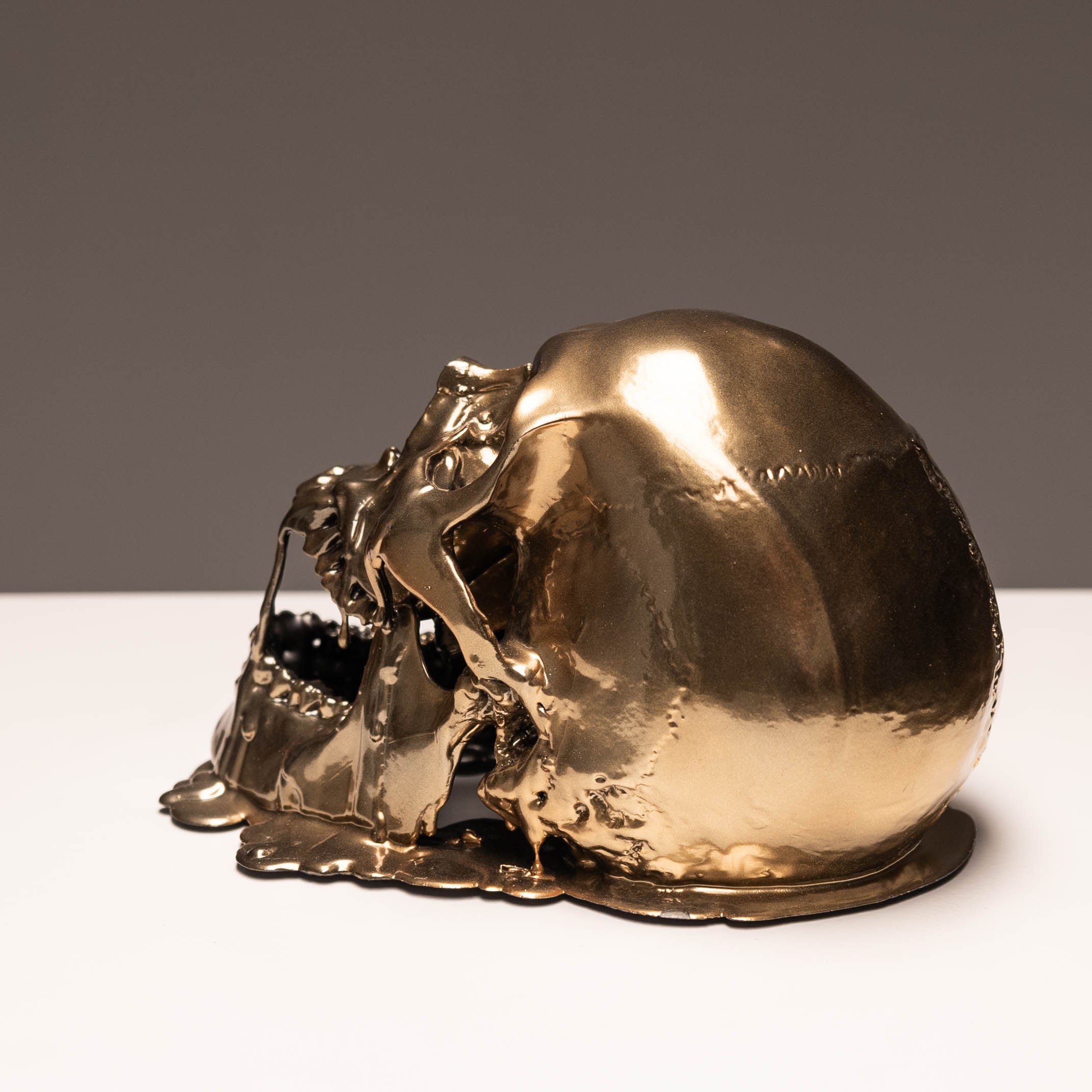 Melting Gold Skull