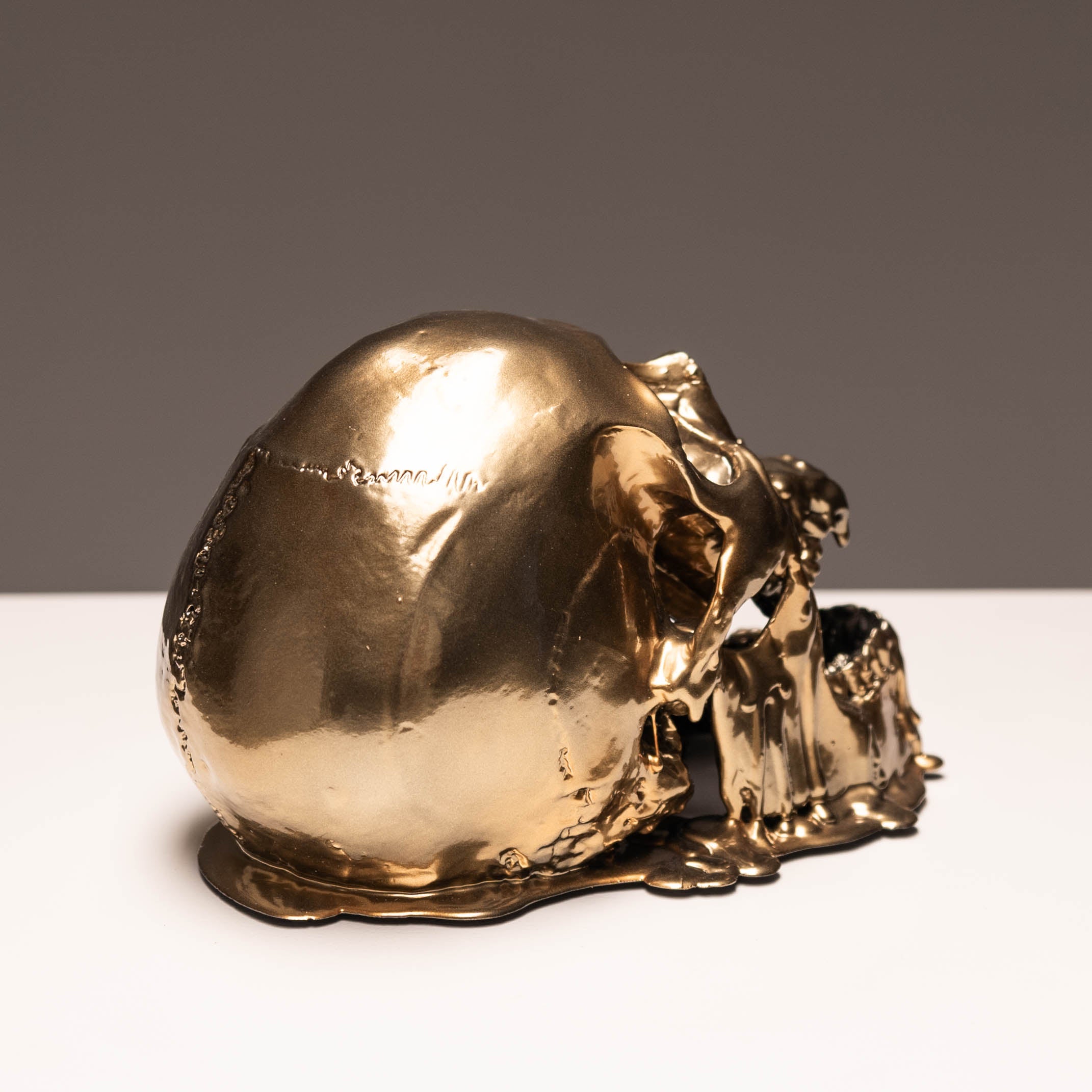 Melting Gold Skull