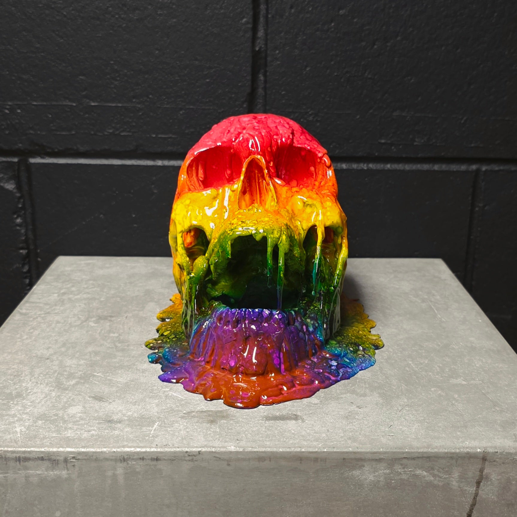 Melting Vat of Acid Skull - Rainbow [EXPERIMENTAL PAINT]