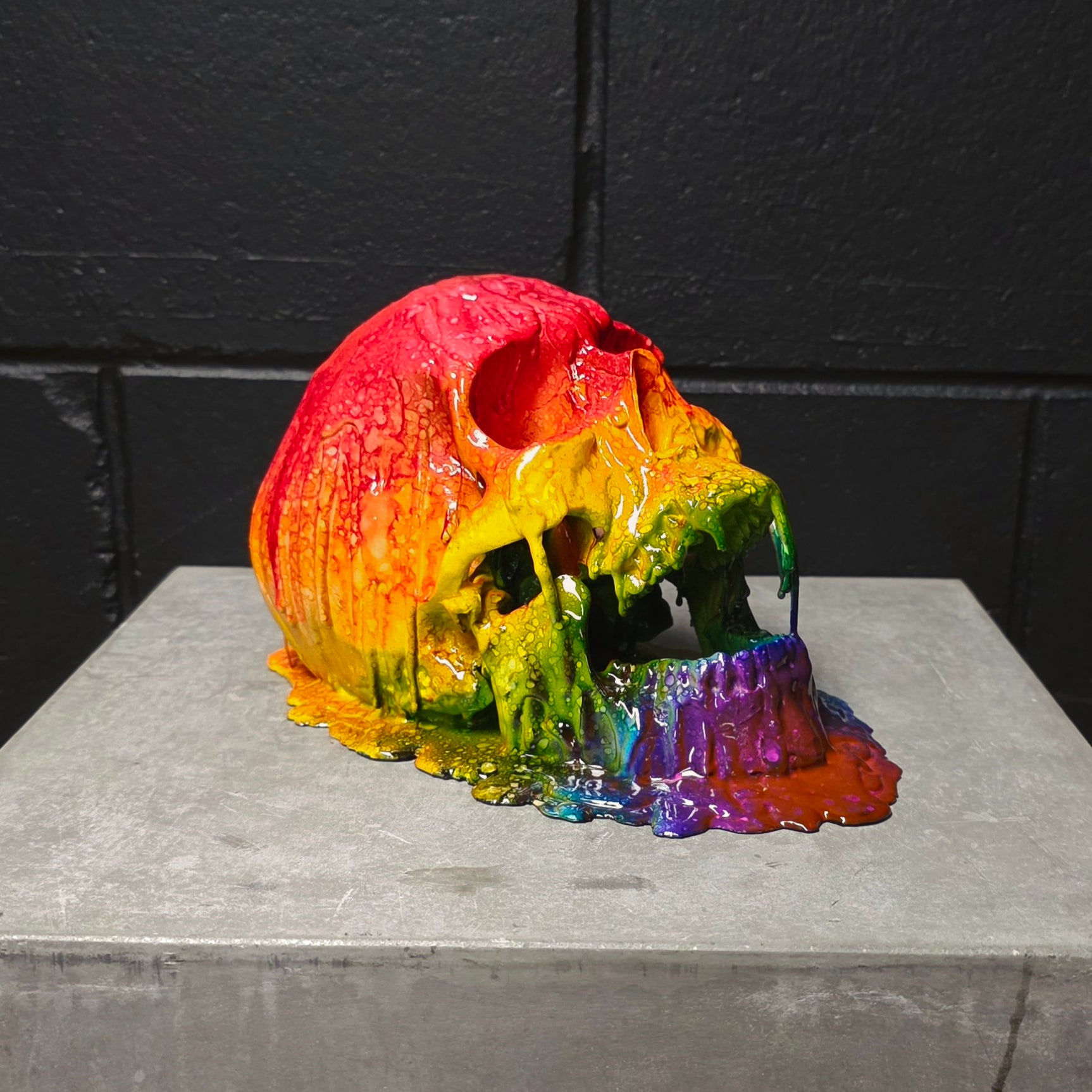 Melting Vat of Acid Skull - Rainbow [EXPERIMENTAL PAINT]