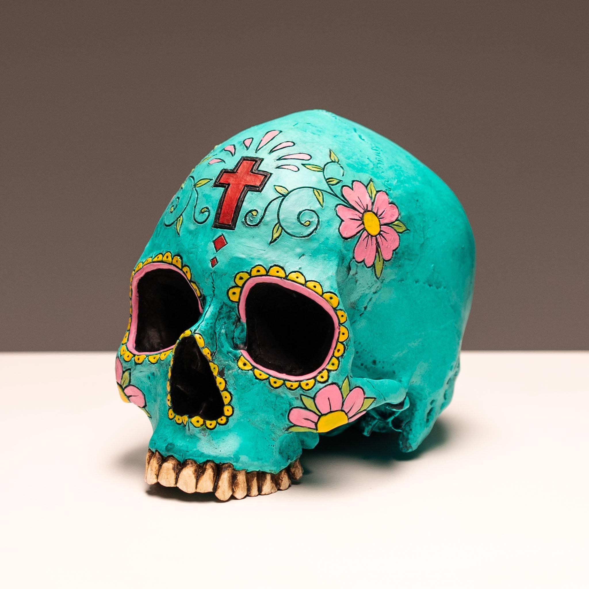 Day of the Dead Skull - Turquesa