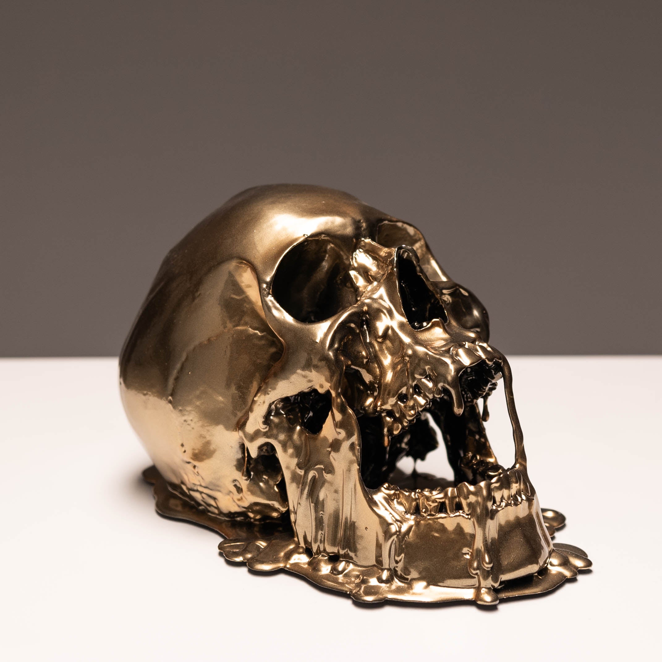 Melting Gold Skull