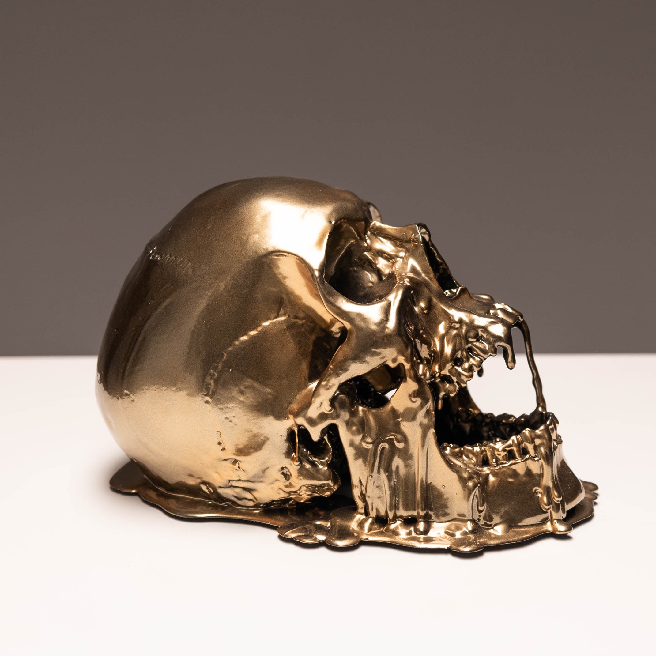 Melting Gold Skull