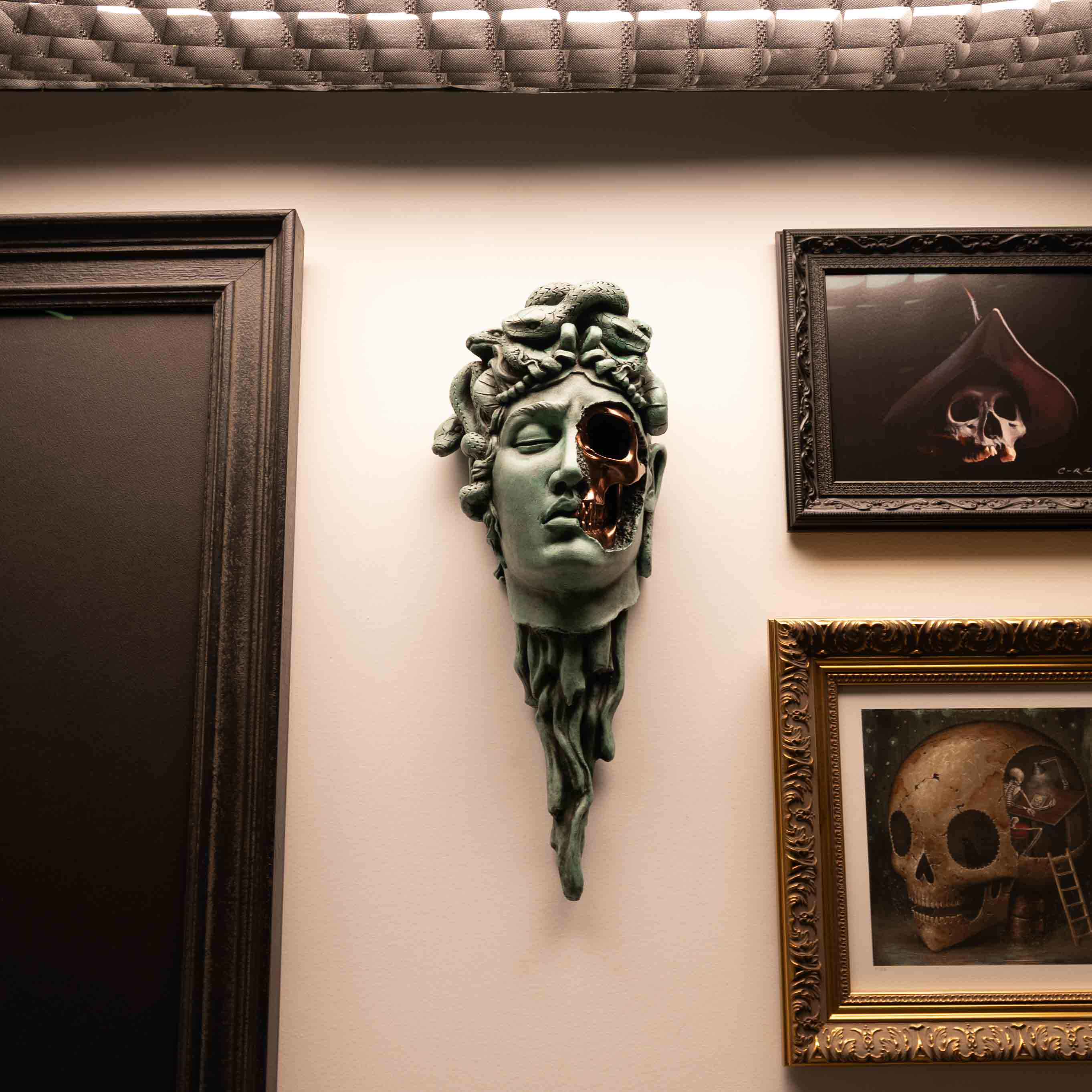 Medusa Verdigris Wall Mount