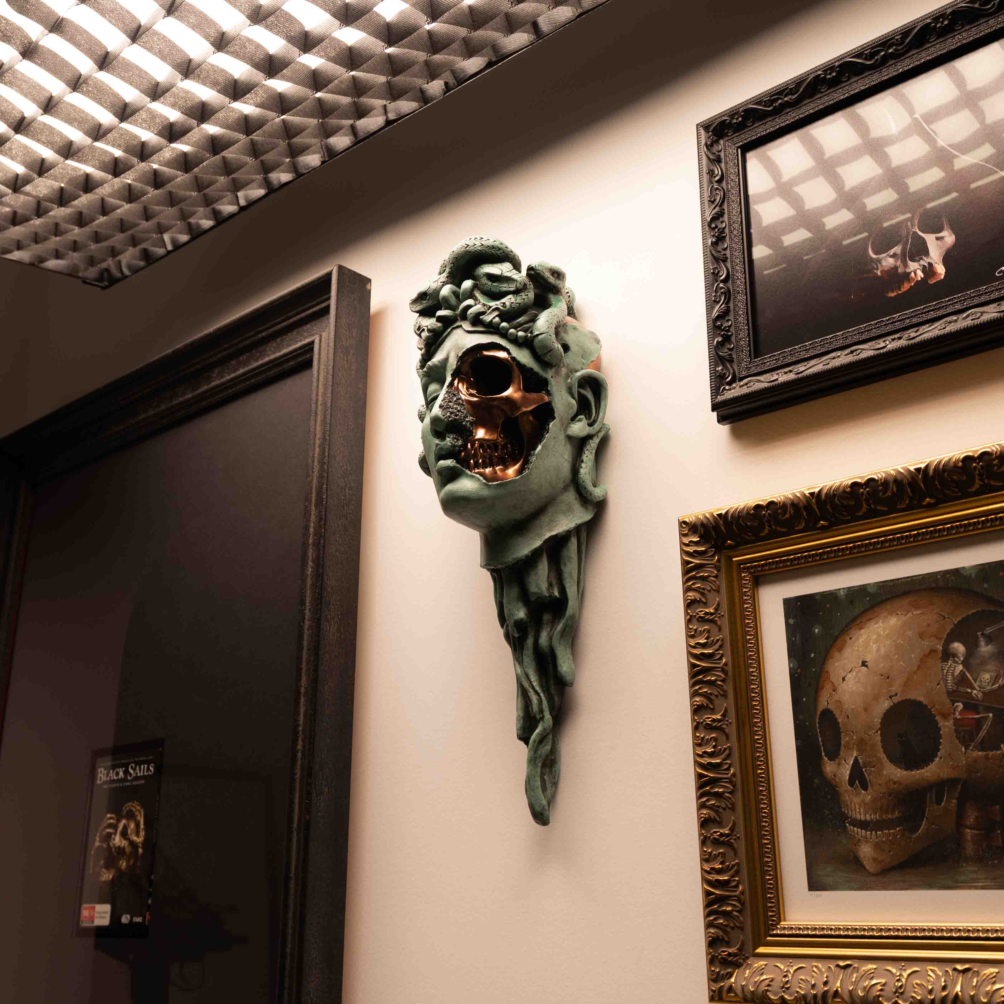 Medusa Verdigris Wall Mount