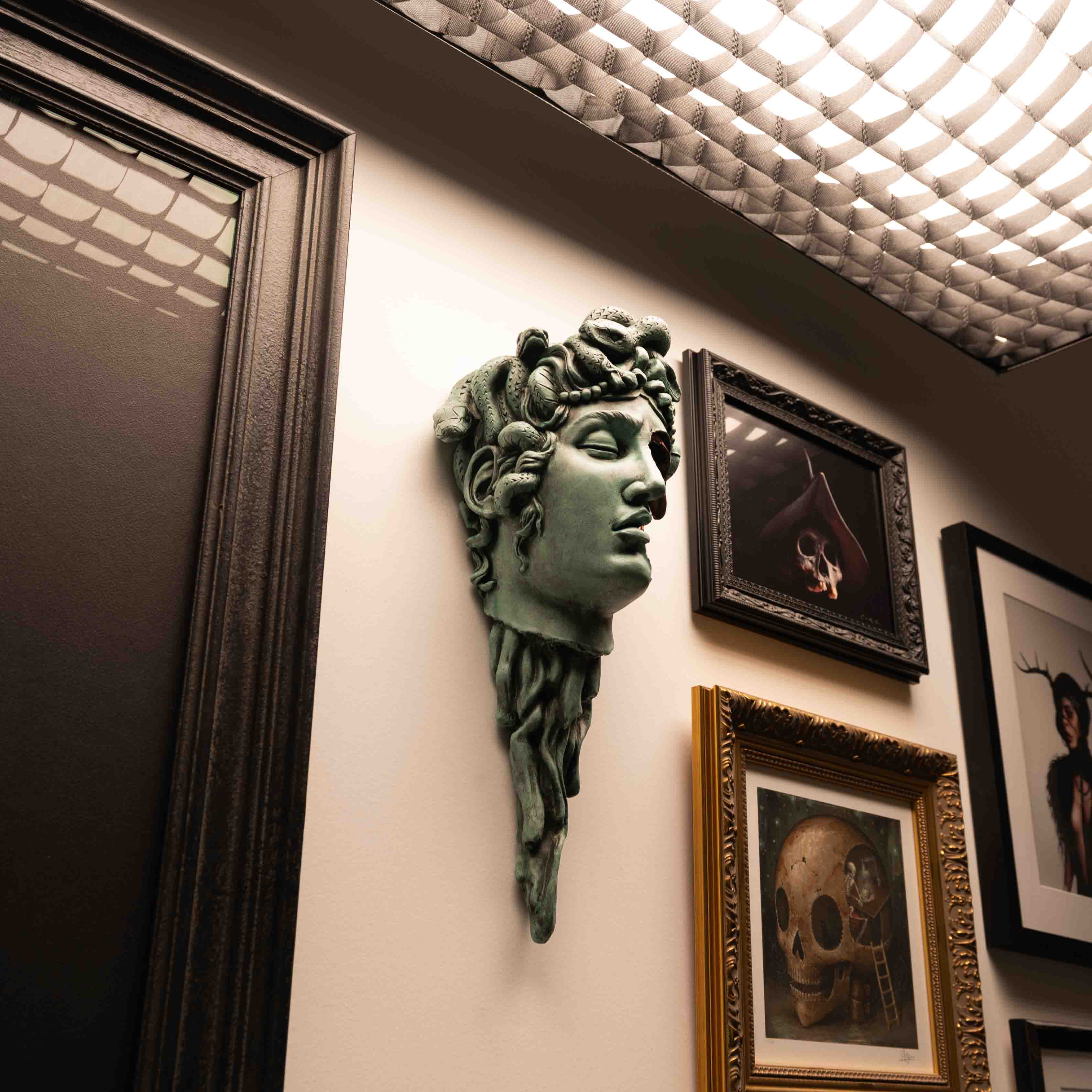 Medusa Verdigris Wall Mount