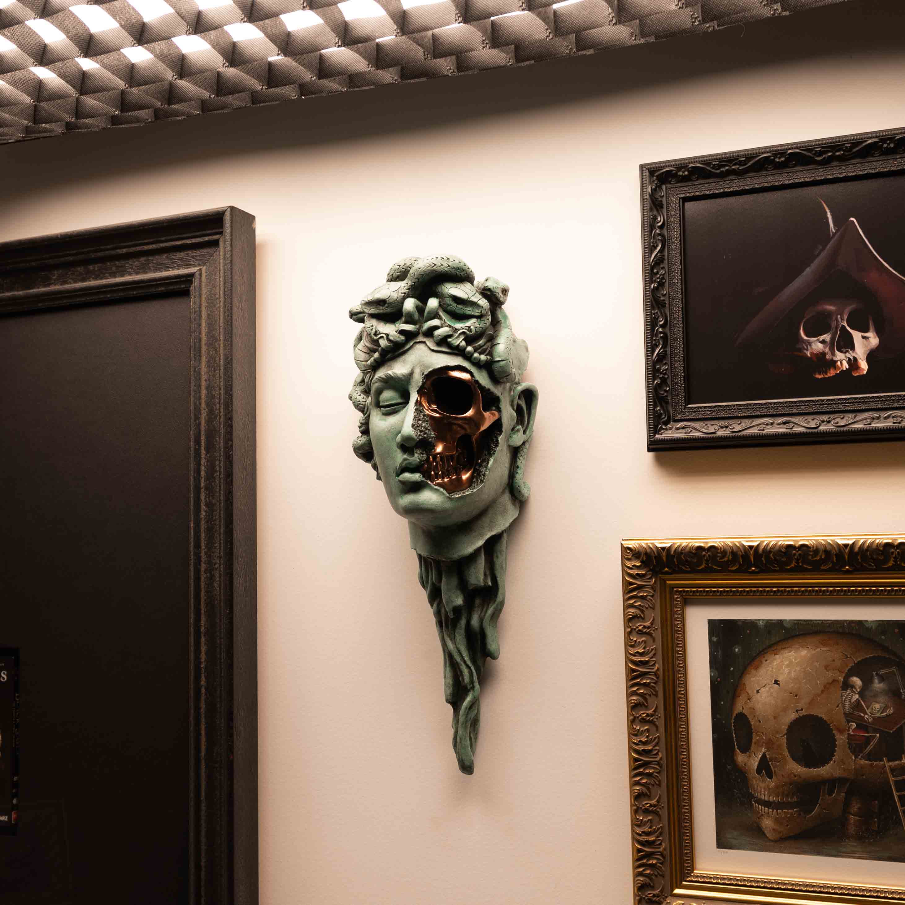 Medusa Verdigris Wall Mount