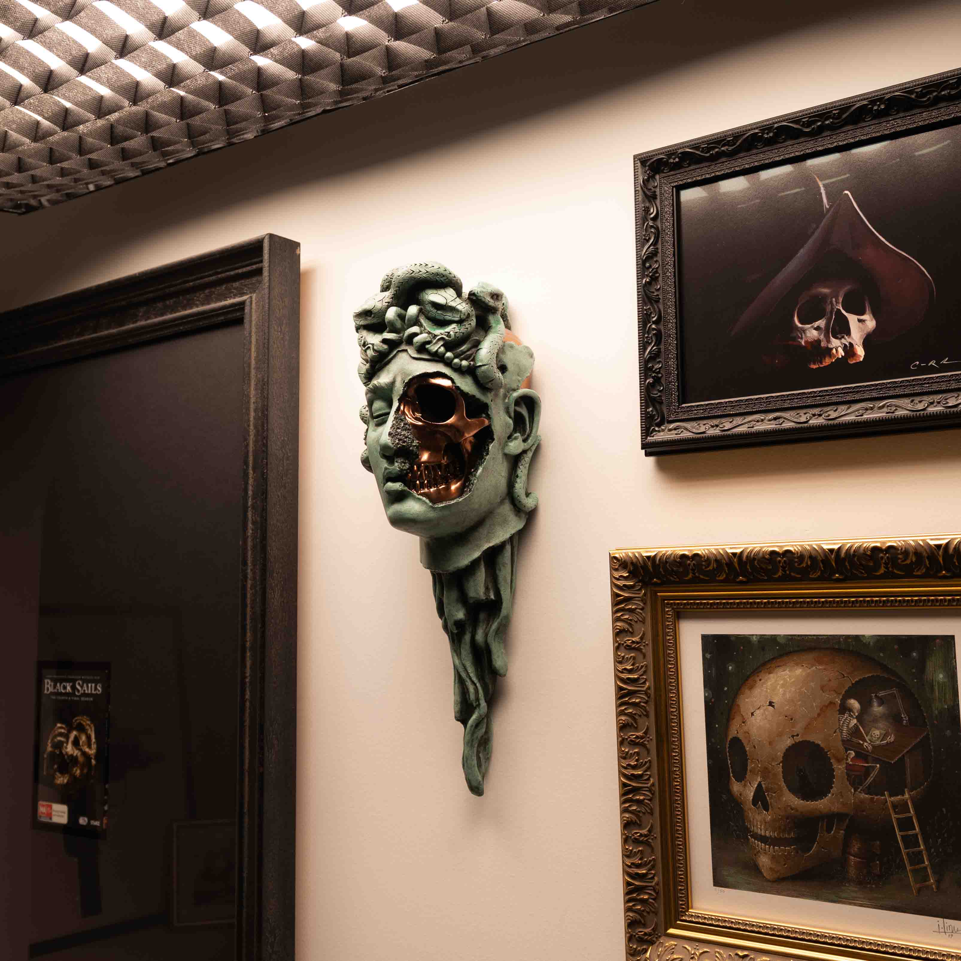 Medusa Verdigris Wall Mount
