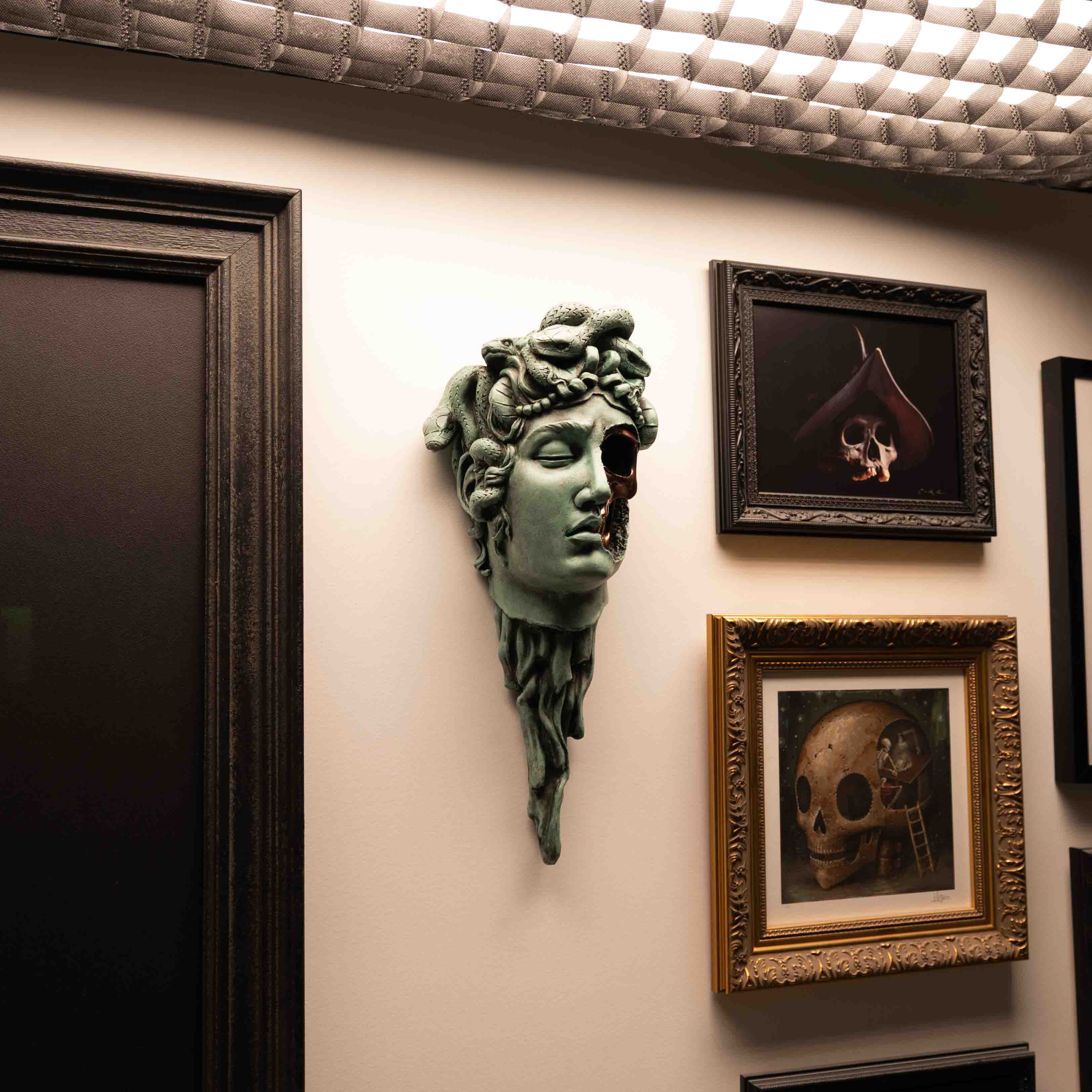Medusa Verdigris Wall Mount