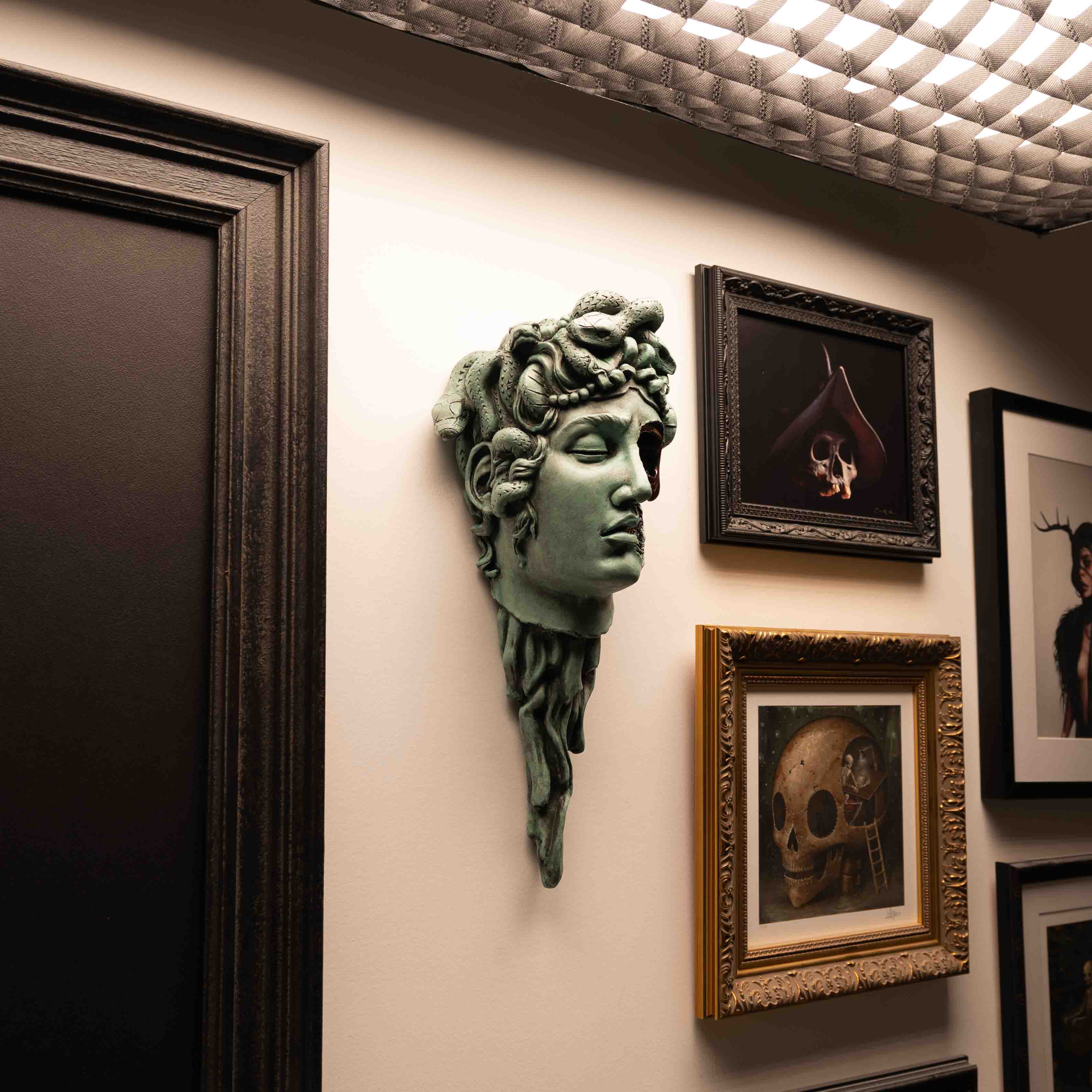 Medusa Verdigris Wall Mount