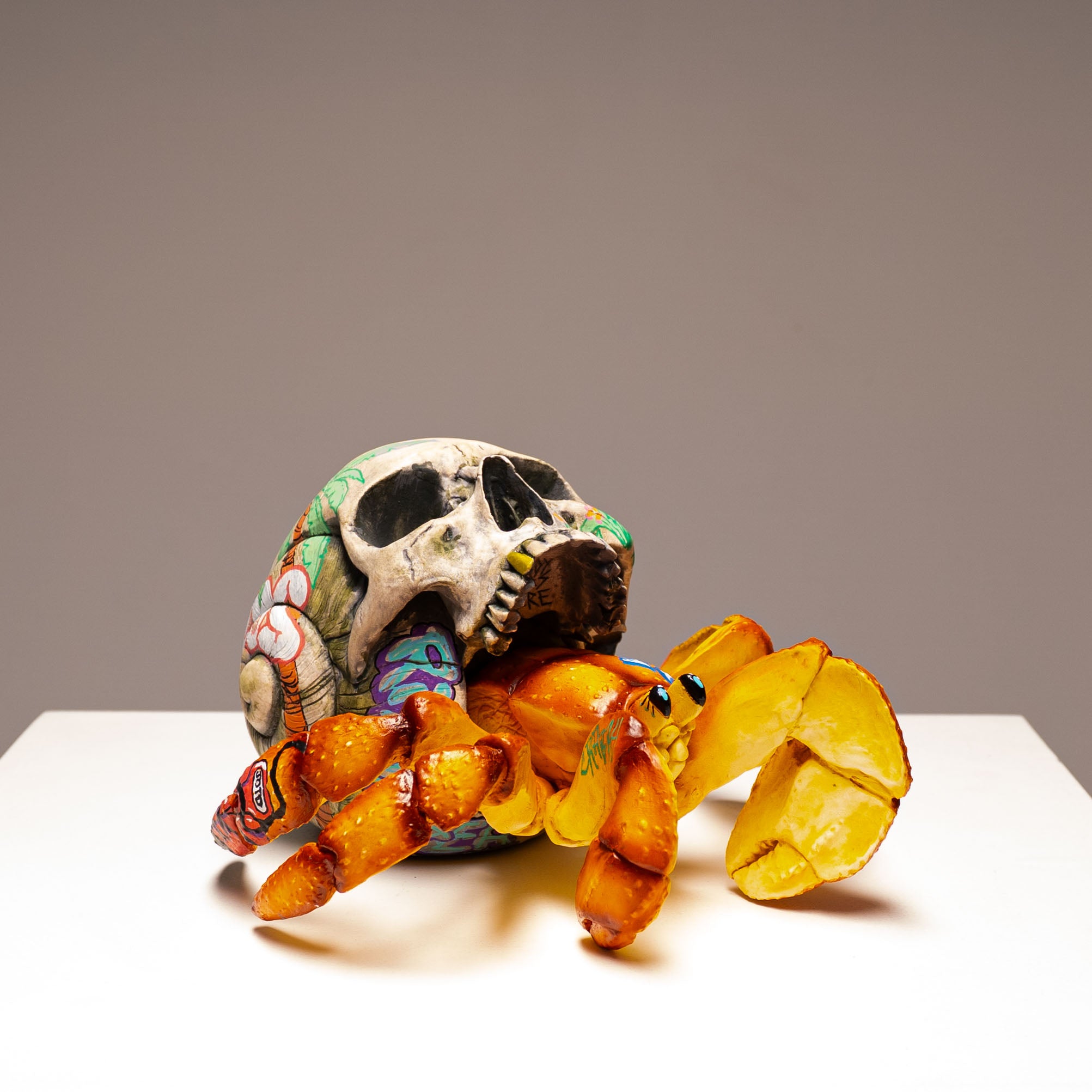 Hermit Crab Skull - Sandy
