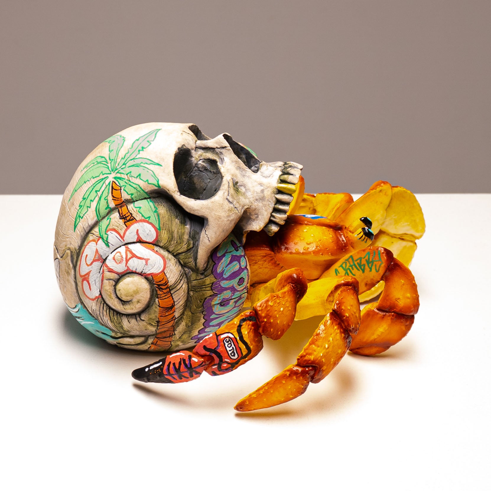 Hermit Crab Skull - Sandy
