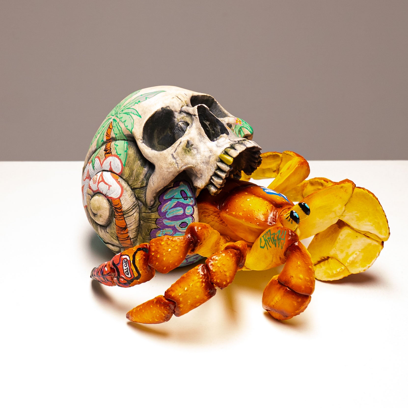 Hermit Crab Skull - Sandy