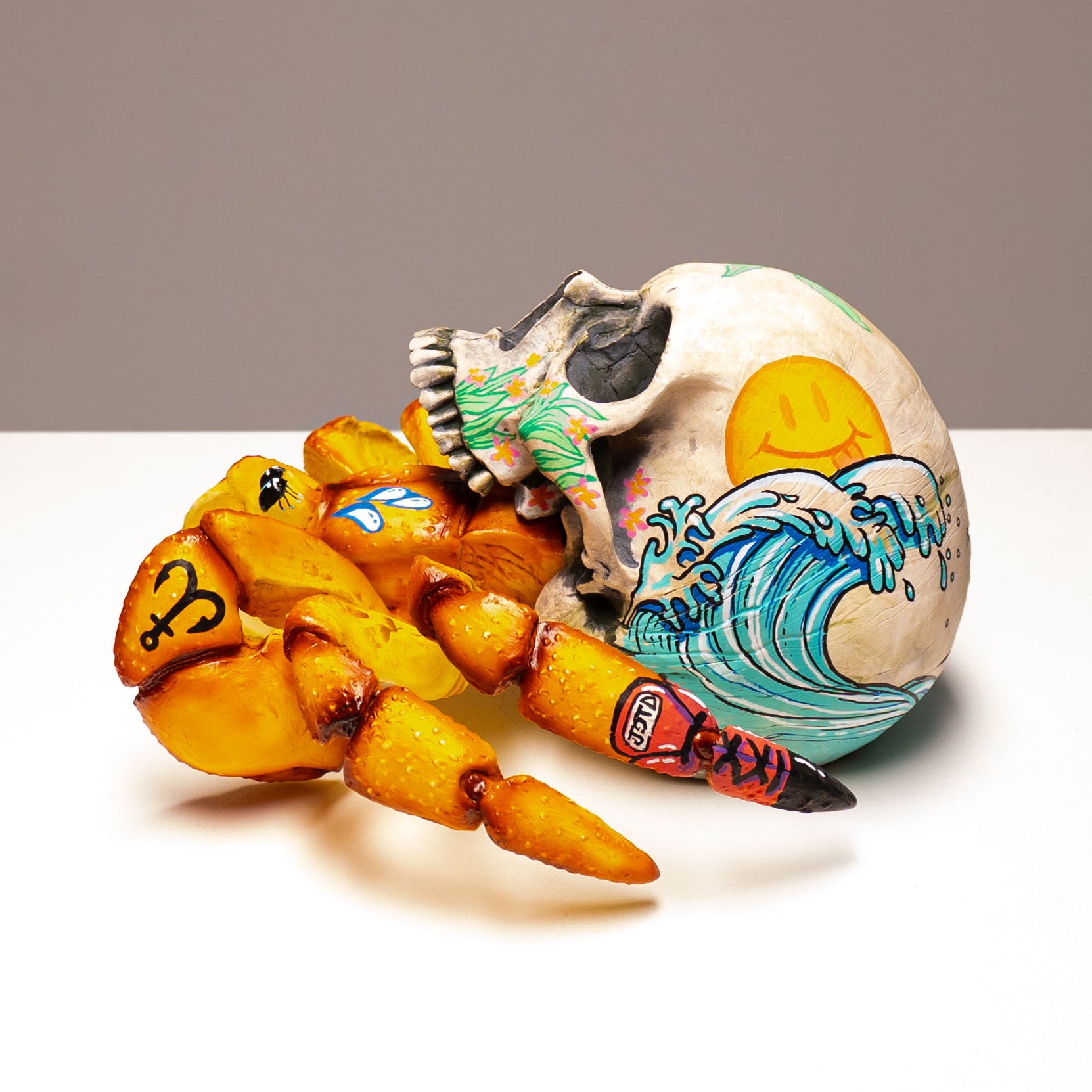 Hermit Crab Skull - Sandy