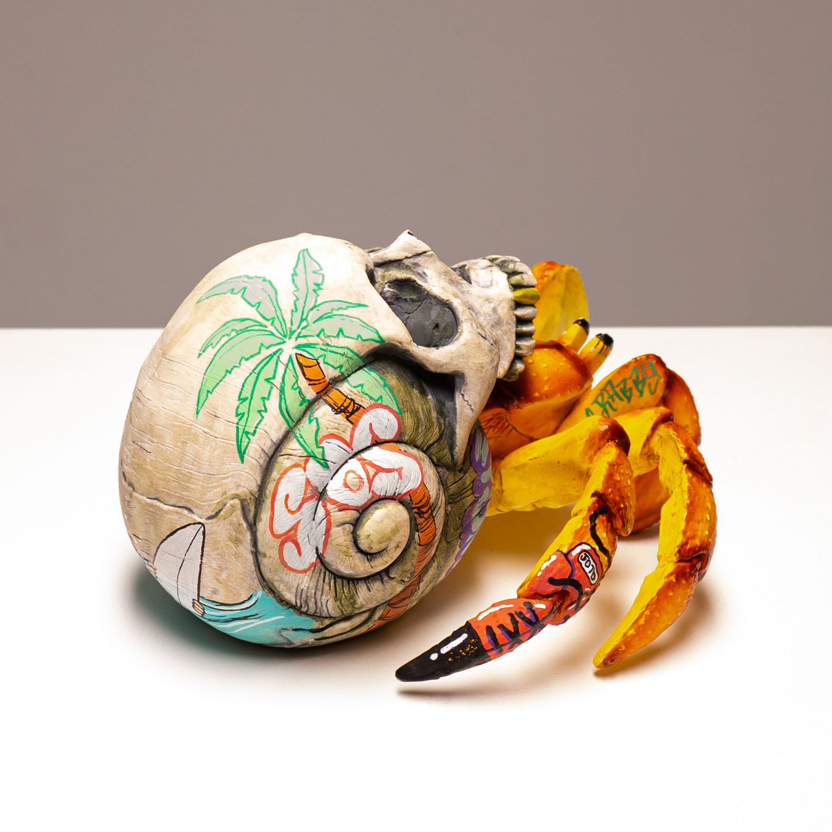 Hermit Crab Skull - Sandy