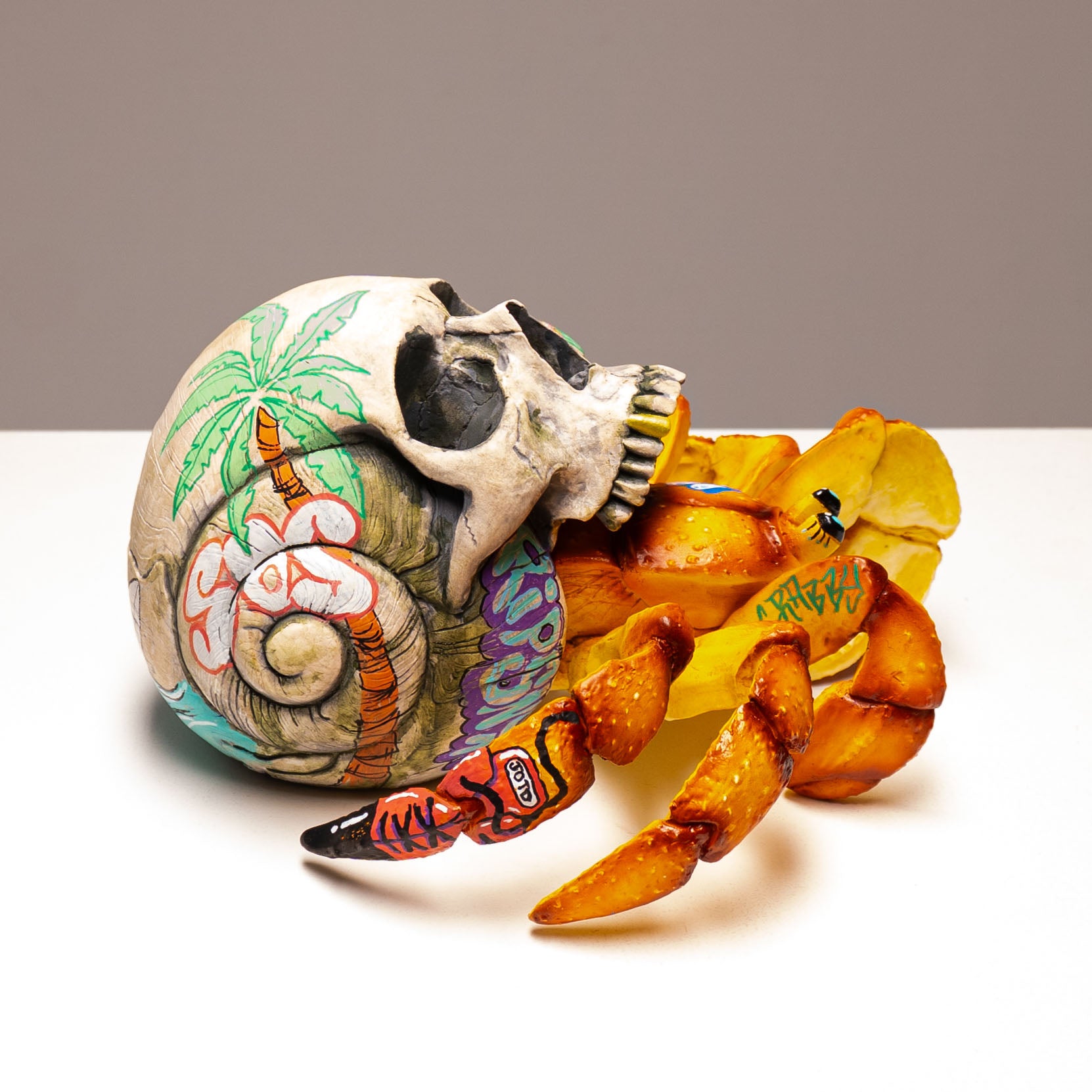Hermit Crab Skull - Sandy