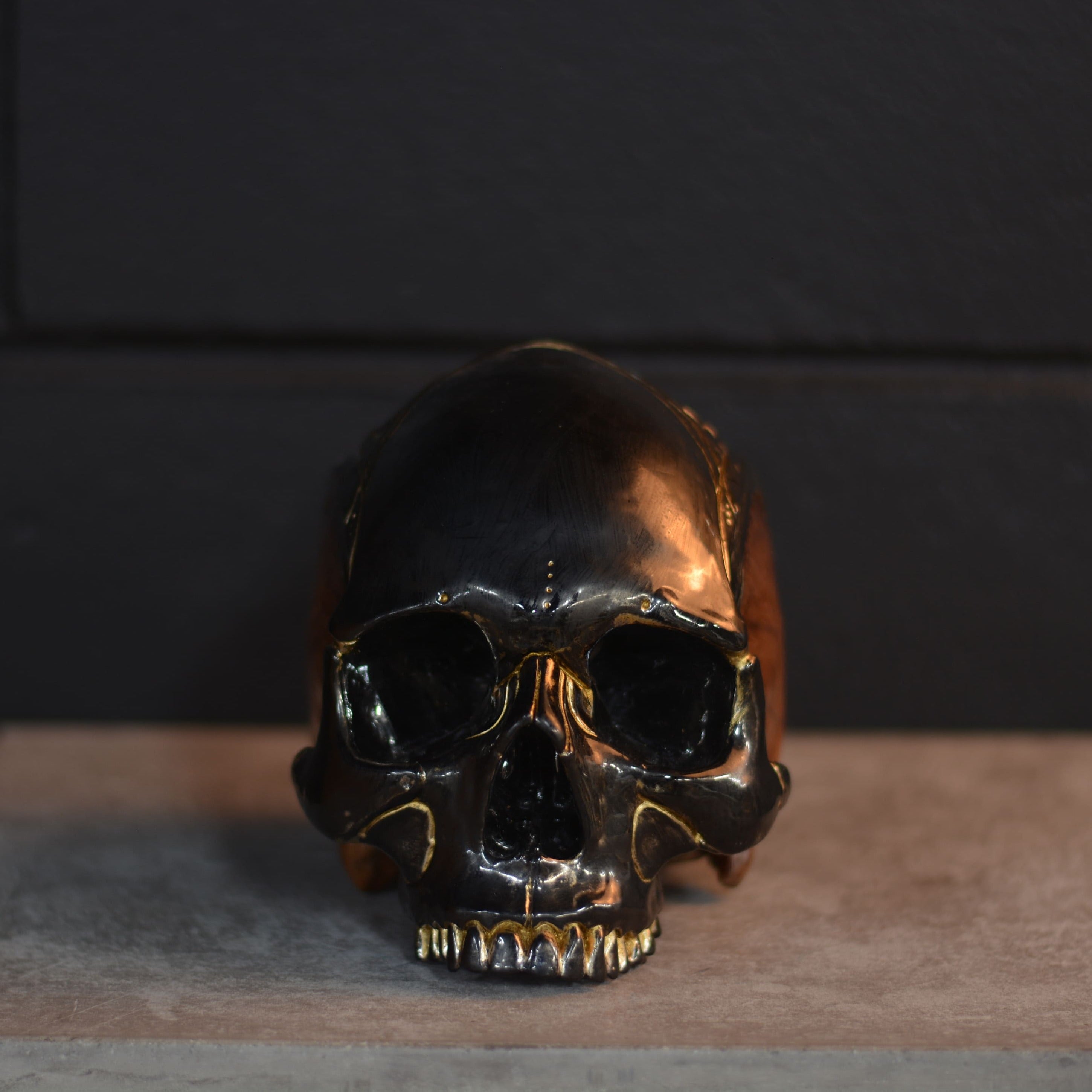 Loki skull - Gold & Splinters [EXPERIMENTAL PAINT]