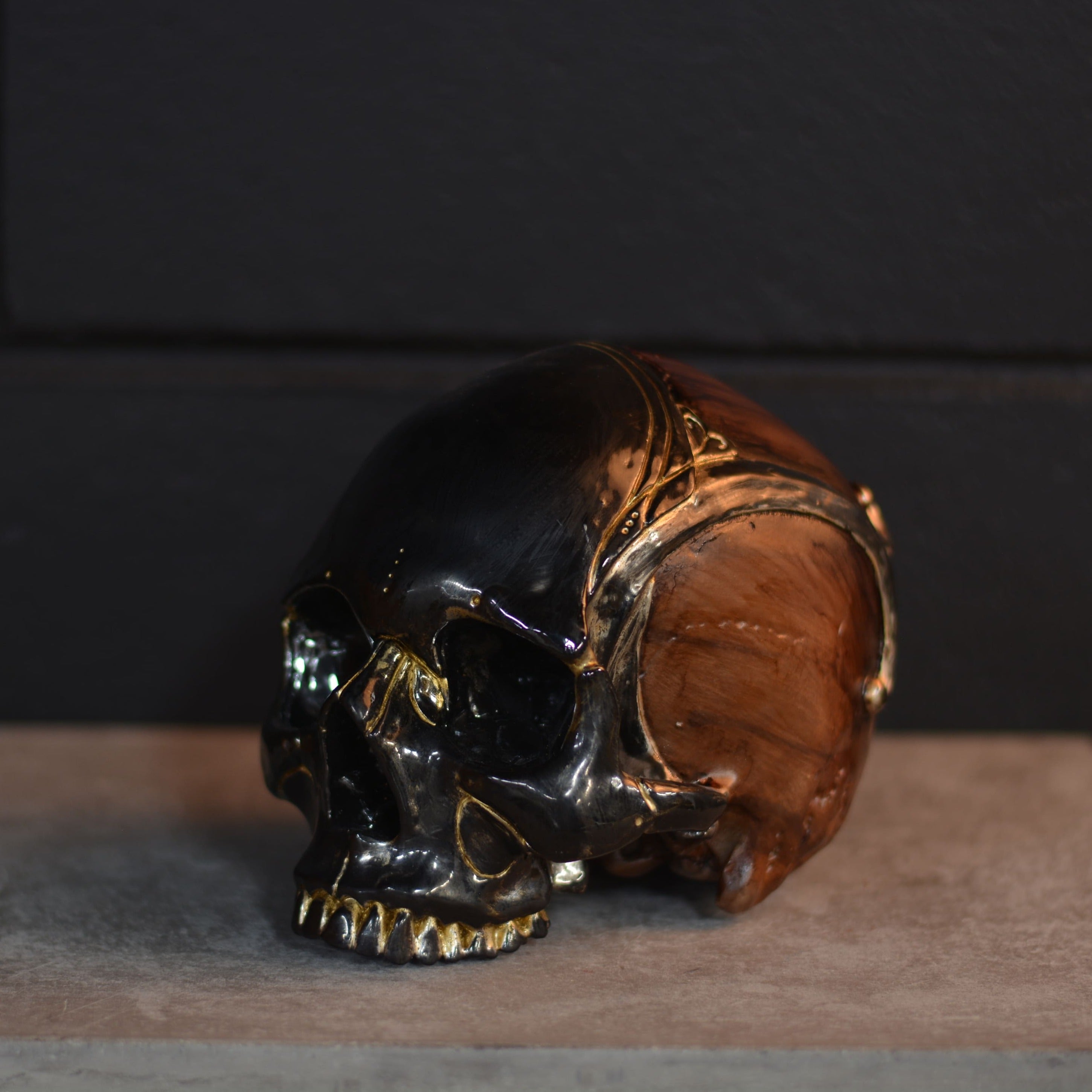 Loki skull - Gold & Splinters [EXPERIMENTAL PAINT]