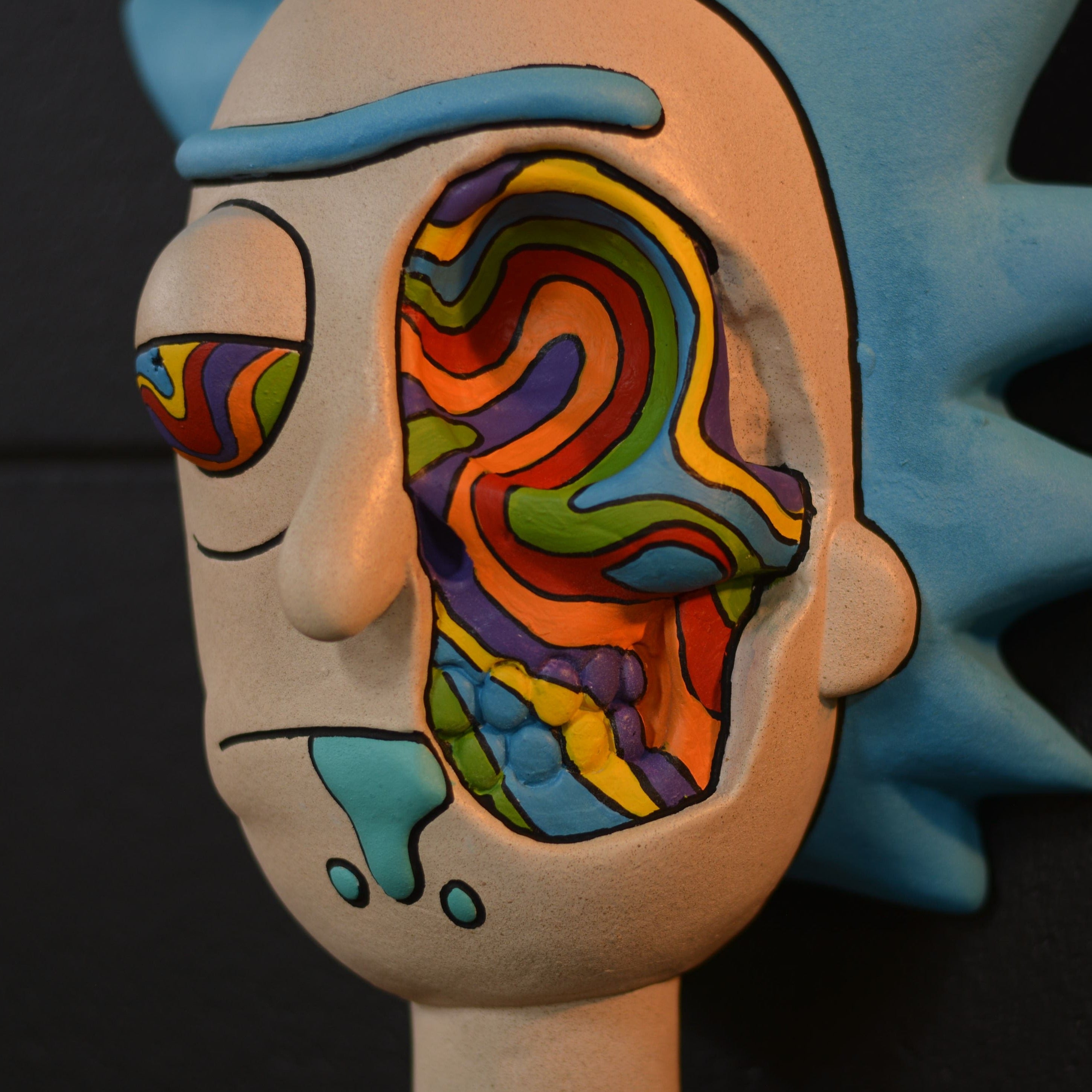 Rick C-137 Wall Mount - Psychedelic [SCRATCH & DENT]