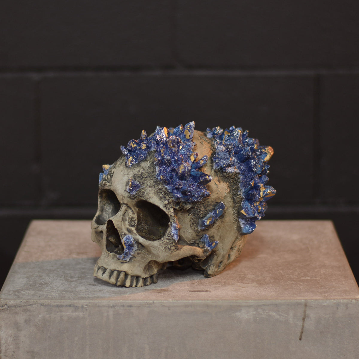 Amethyst Skull - Lapis Lazuli
