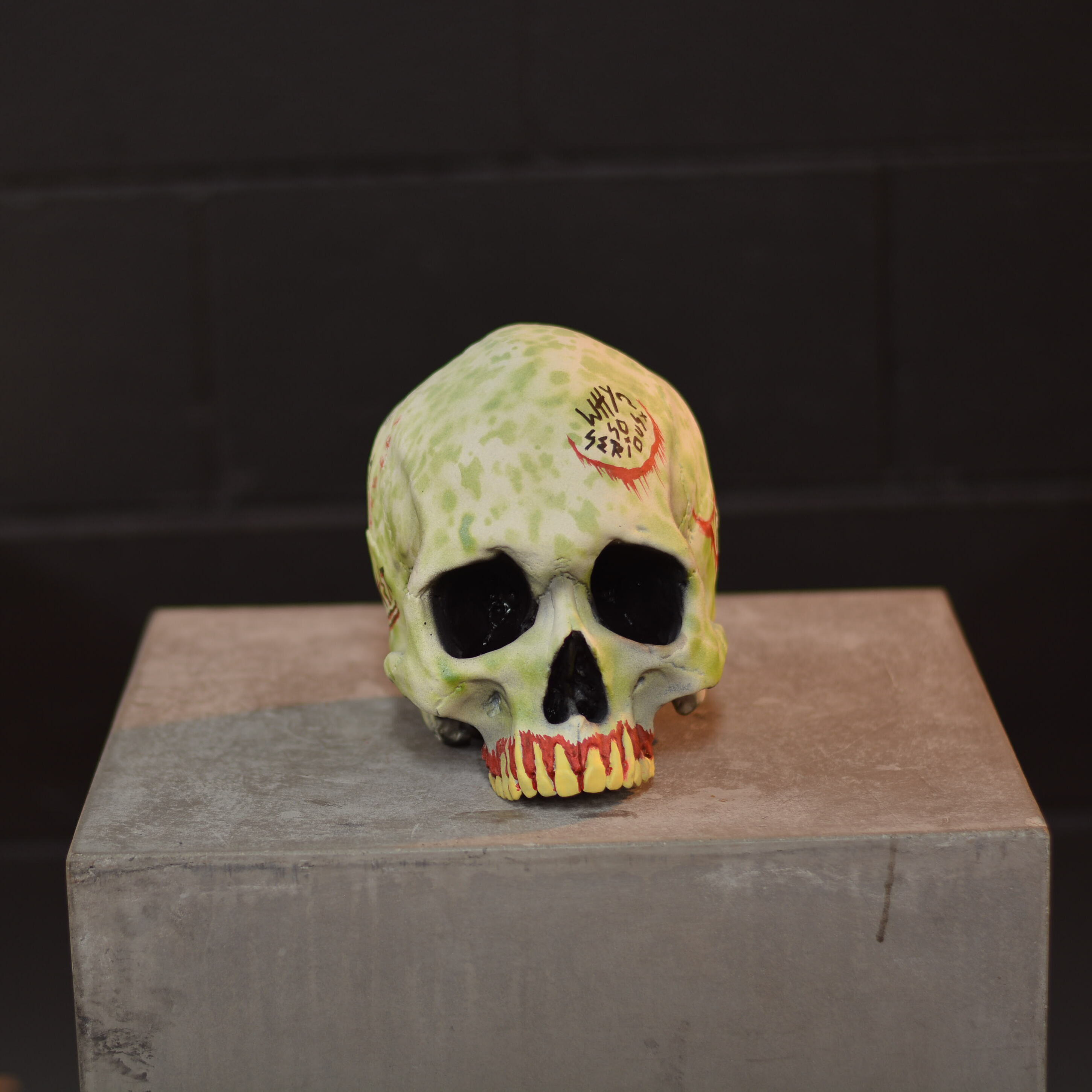 Human Skull - Who's laughing now? [EXPERIMENTAL PAINT]