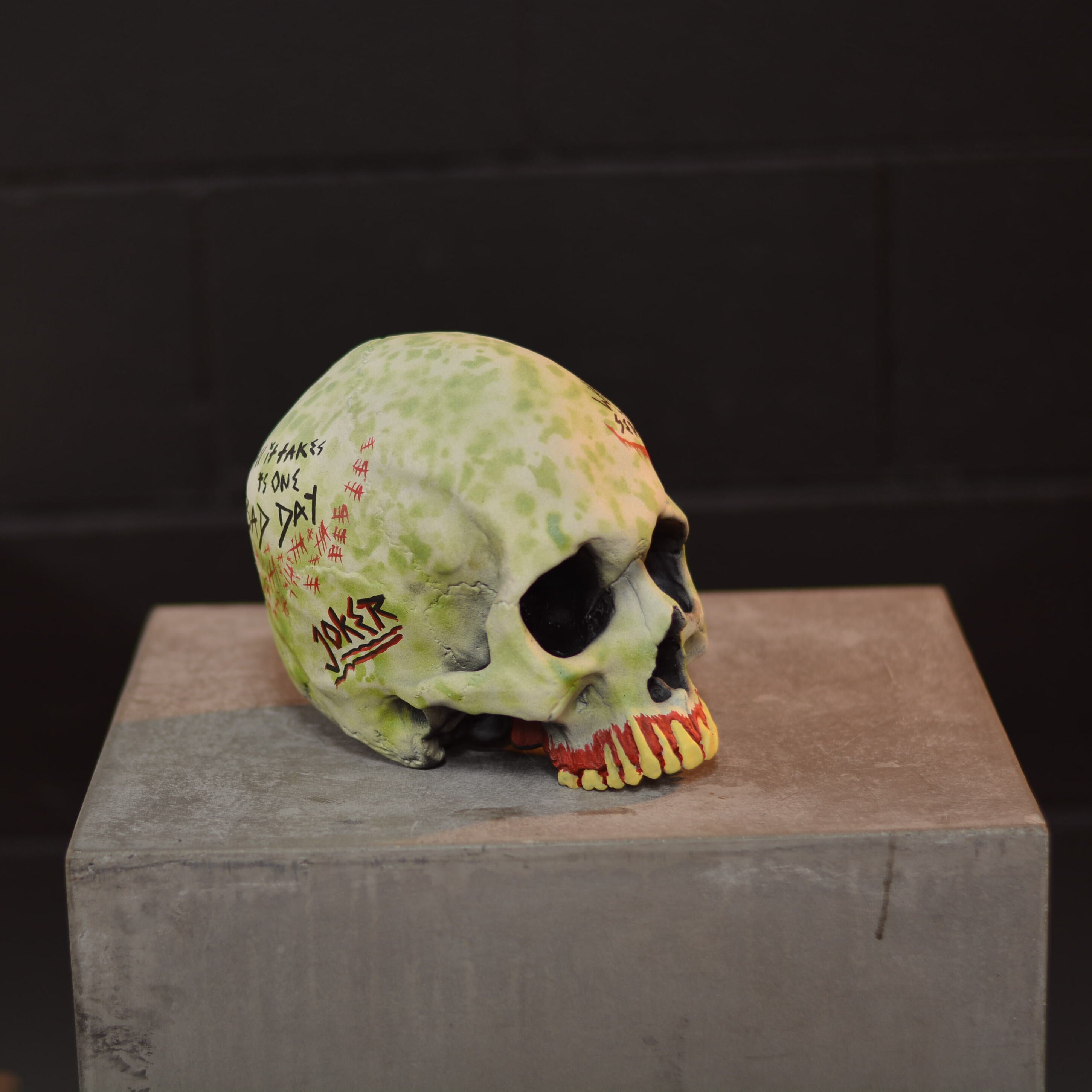 Human Skull - Who's laughing now? [EXPERIMENTAL PAINT]