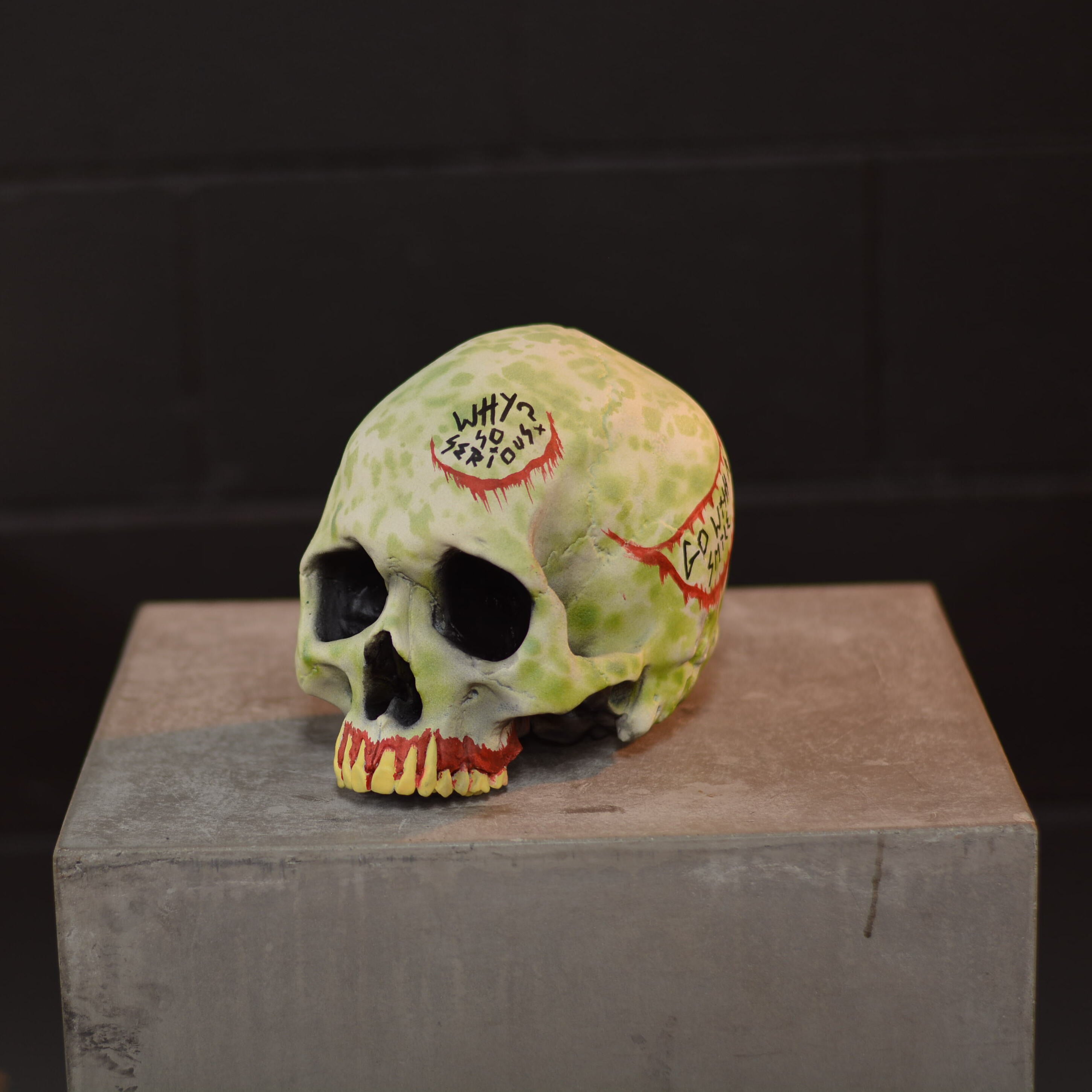 Human Skull - Who's laughing now? [EXPERIMENTAL PAINT]