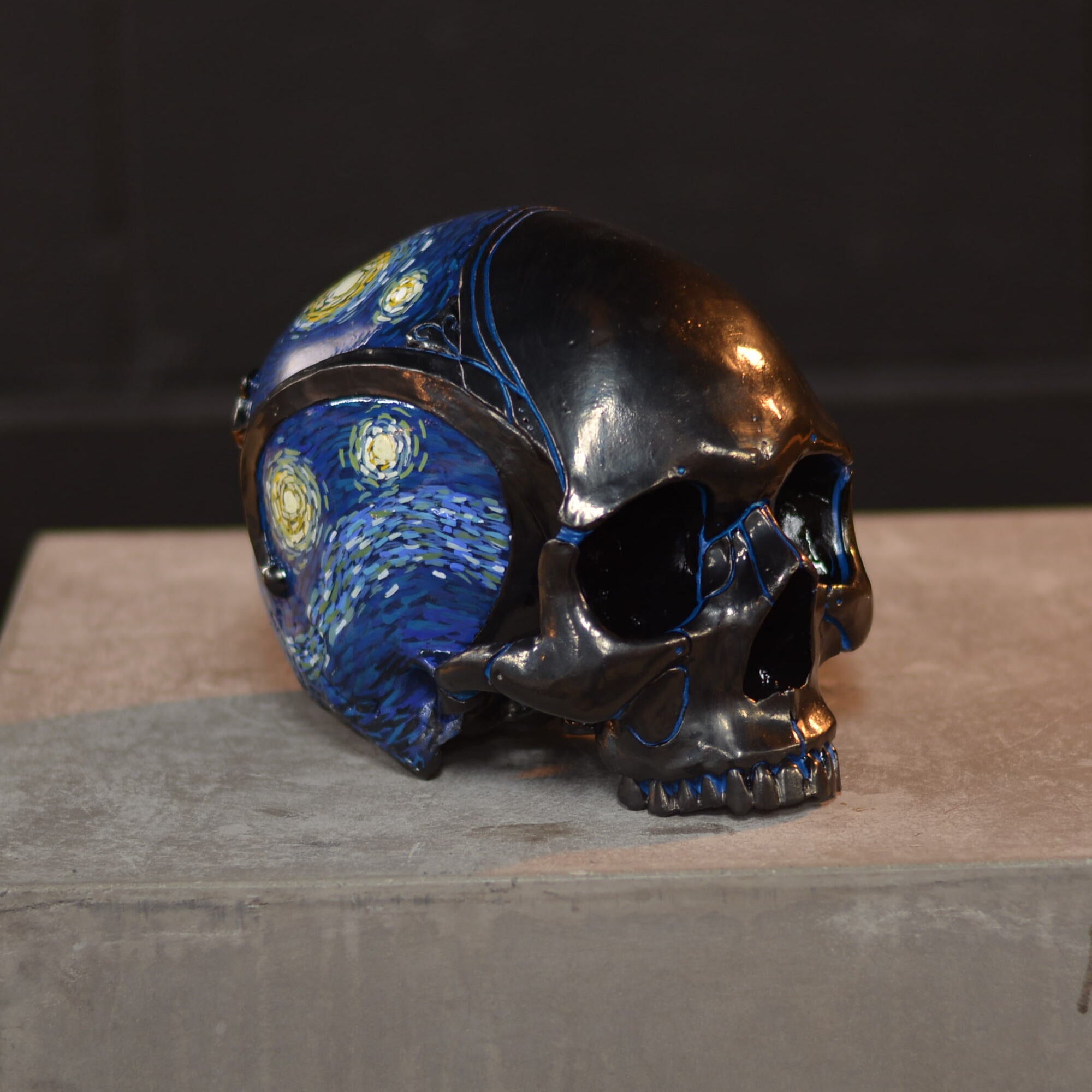 Loki skull - A night with Van Gogh [EXPERIMENTAL PAINT]