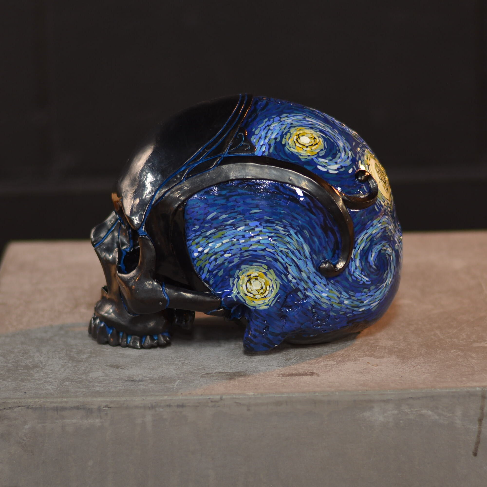 Loki skull - A night with Van Gogh [EXPERIMENTAL PAINT]