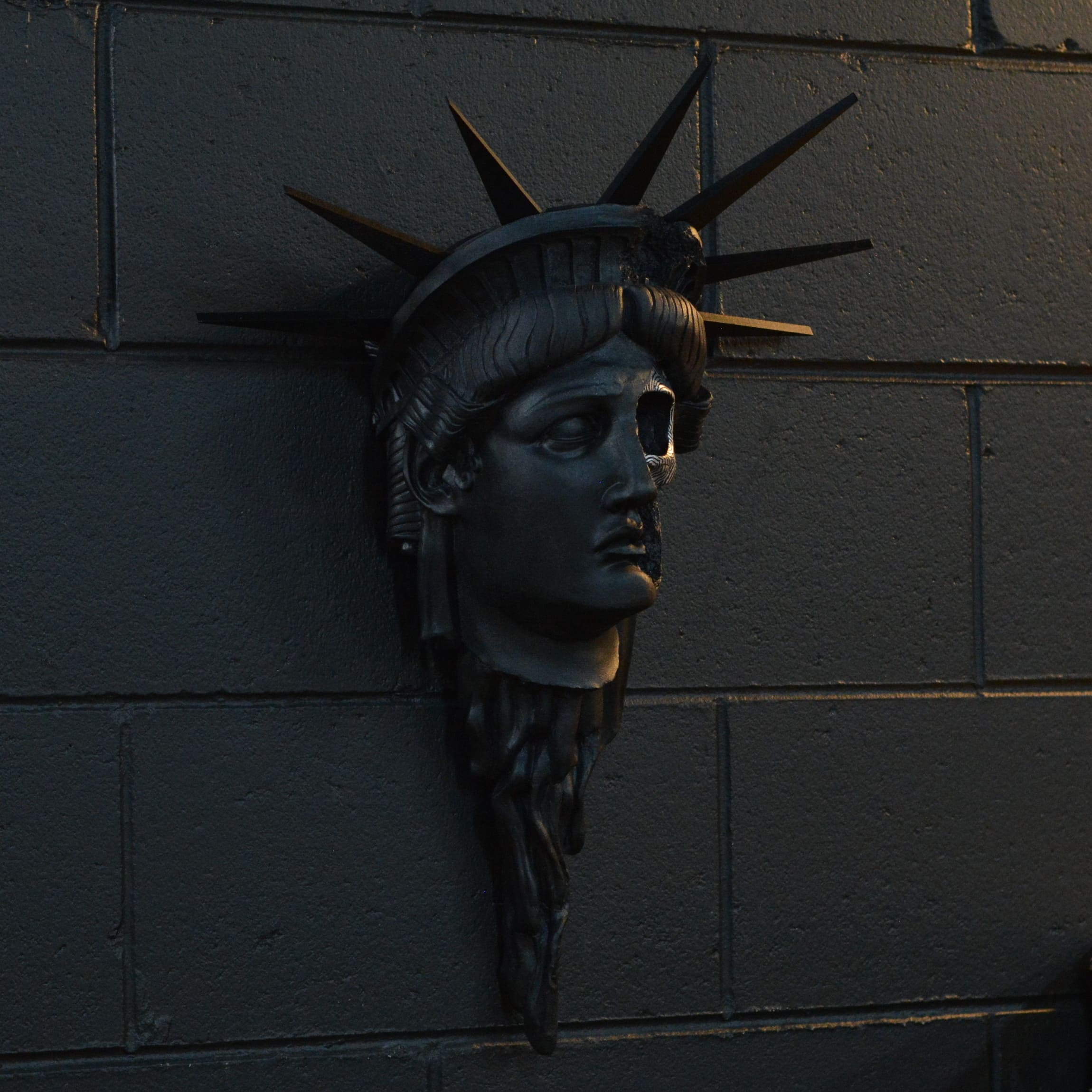 The Death of Liberty Wall Mount - Silver Lines [EXPERIMENTAL PAINT]