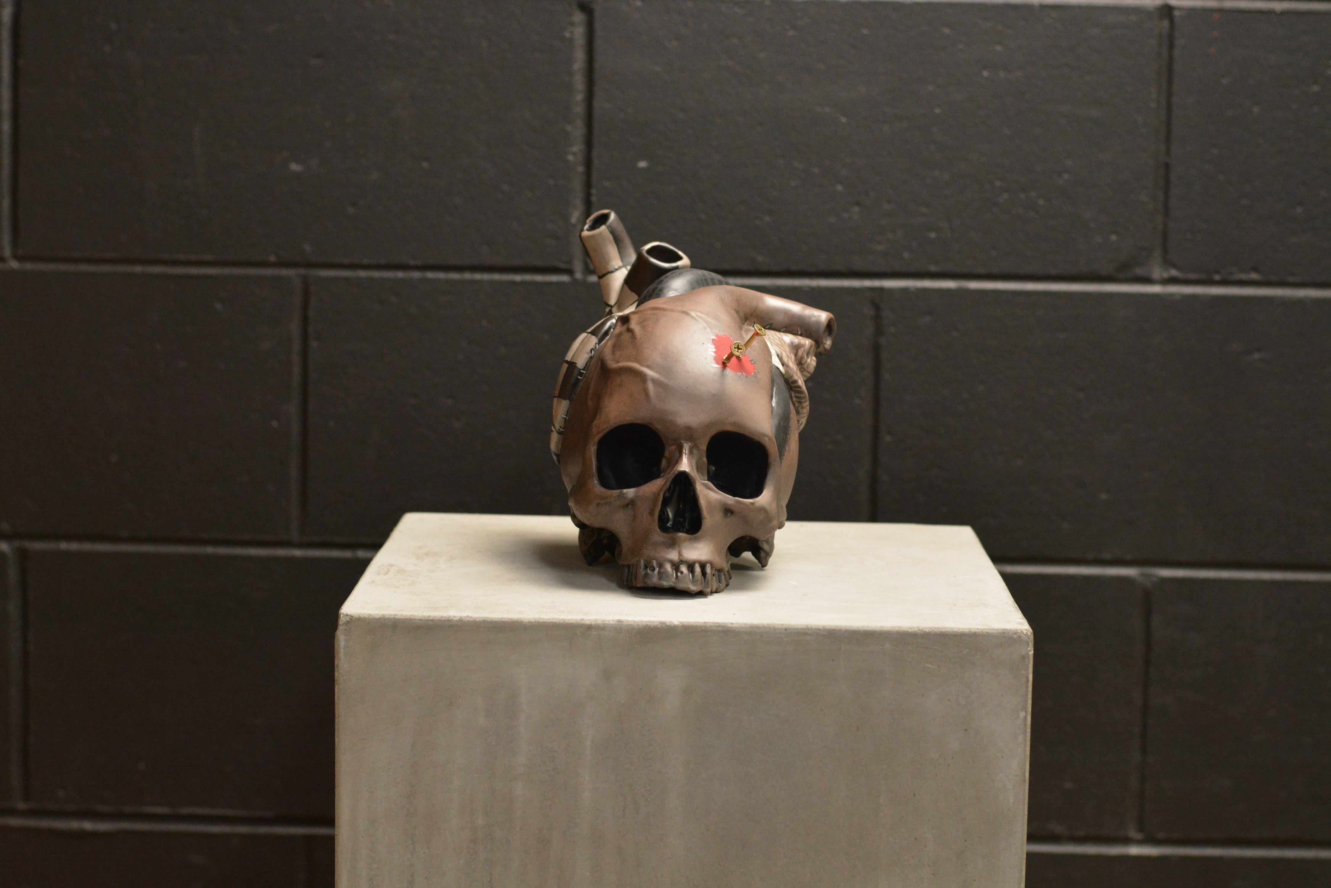 The Tell-Tale Heart Skull - Patchwork (EXPERIMENTAL PAINT)