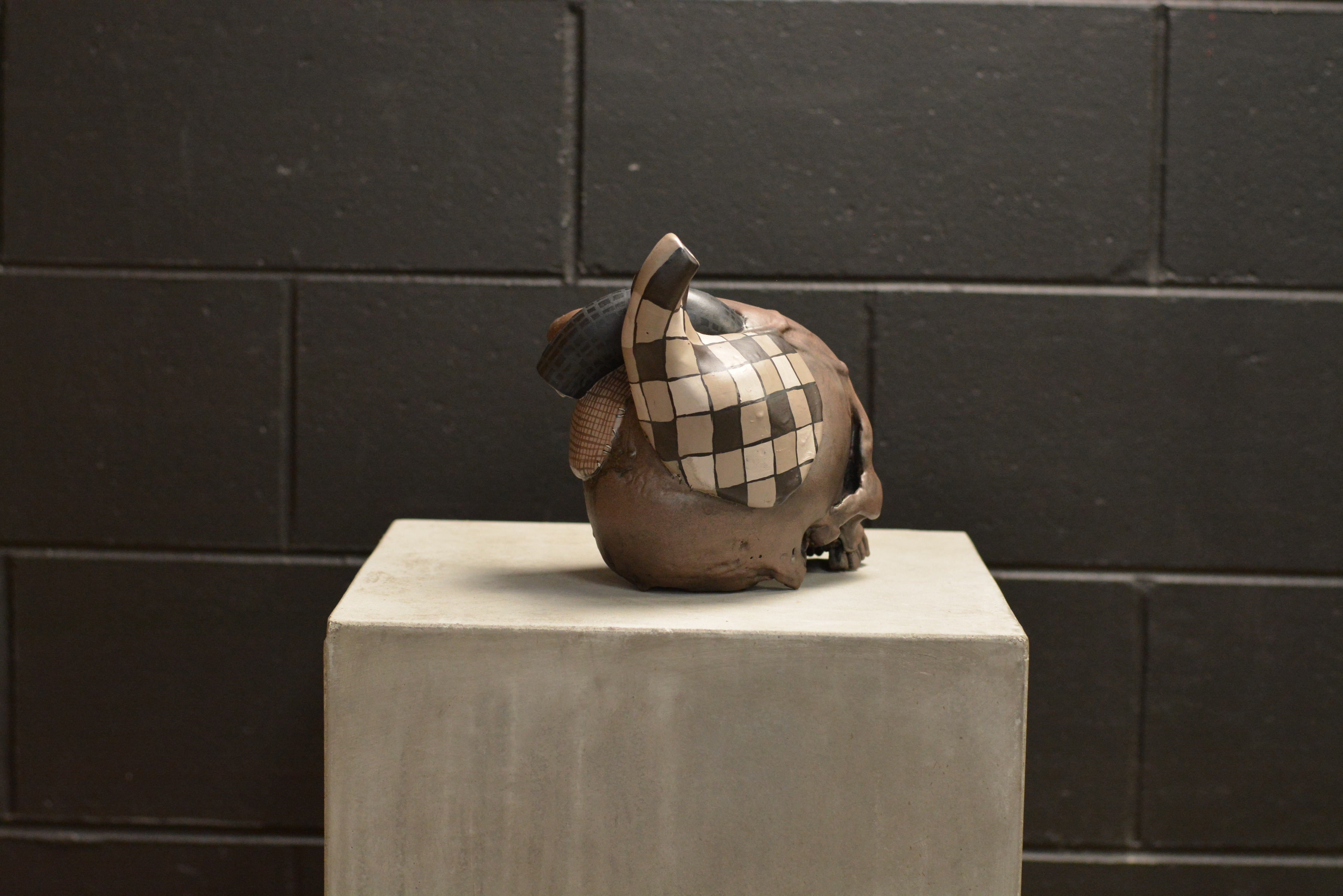 The Tell-Tale Heart Skull - Patchwork (EXPERIMENTAL PAINT)