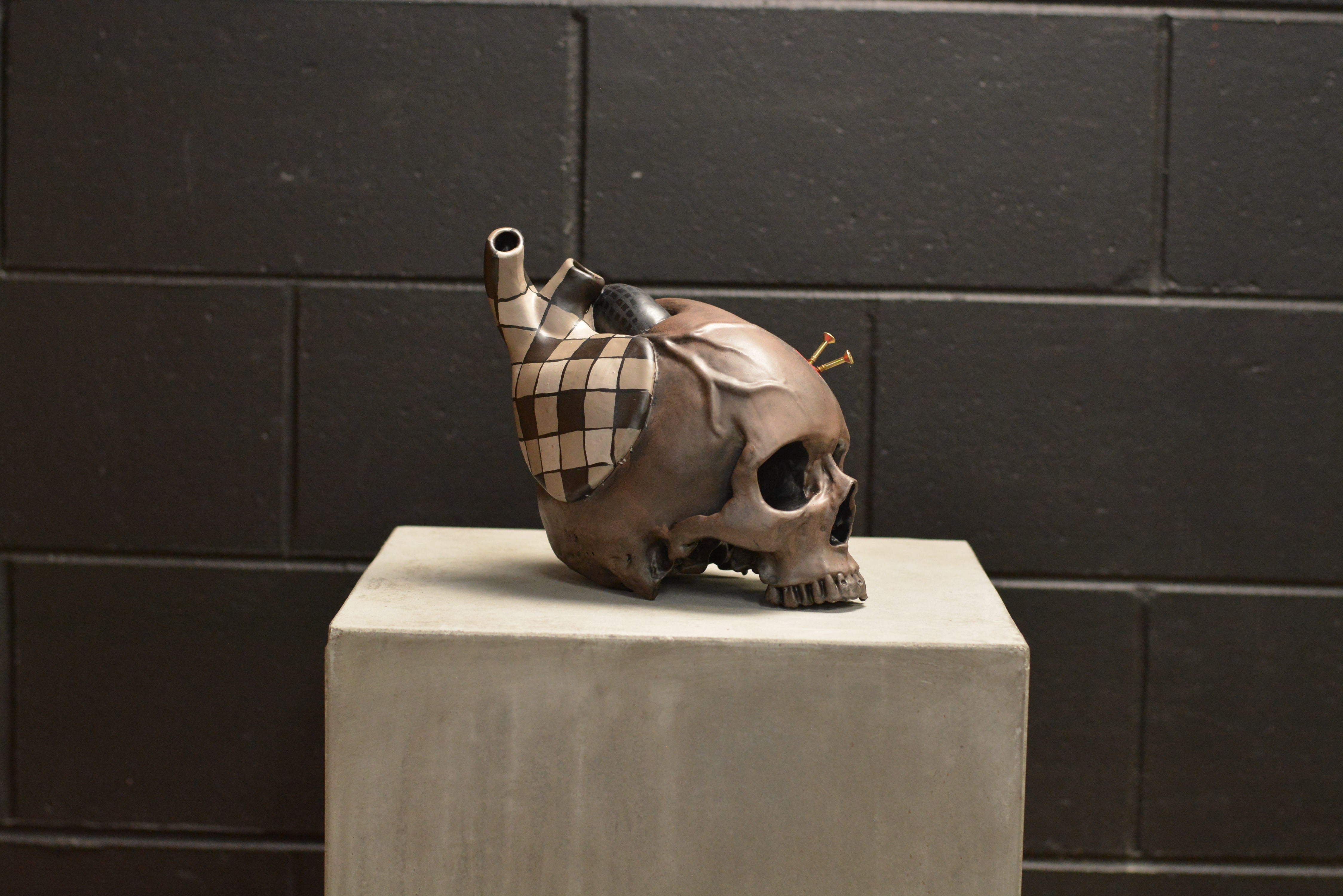 The Tell-Tale Heart Skull - Patchwork (EXPERIMENTAL PAINT)