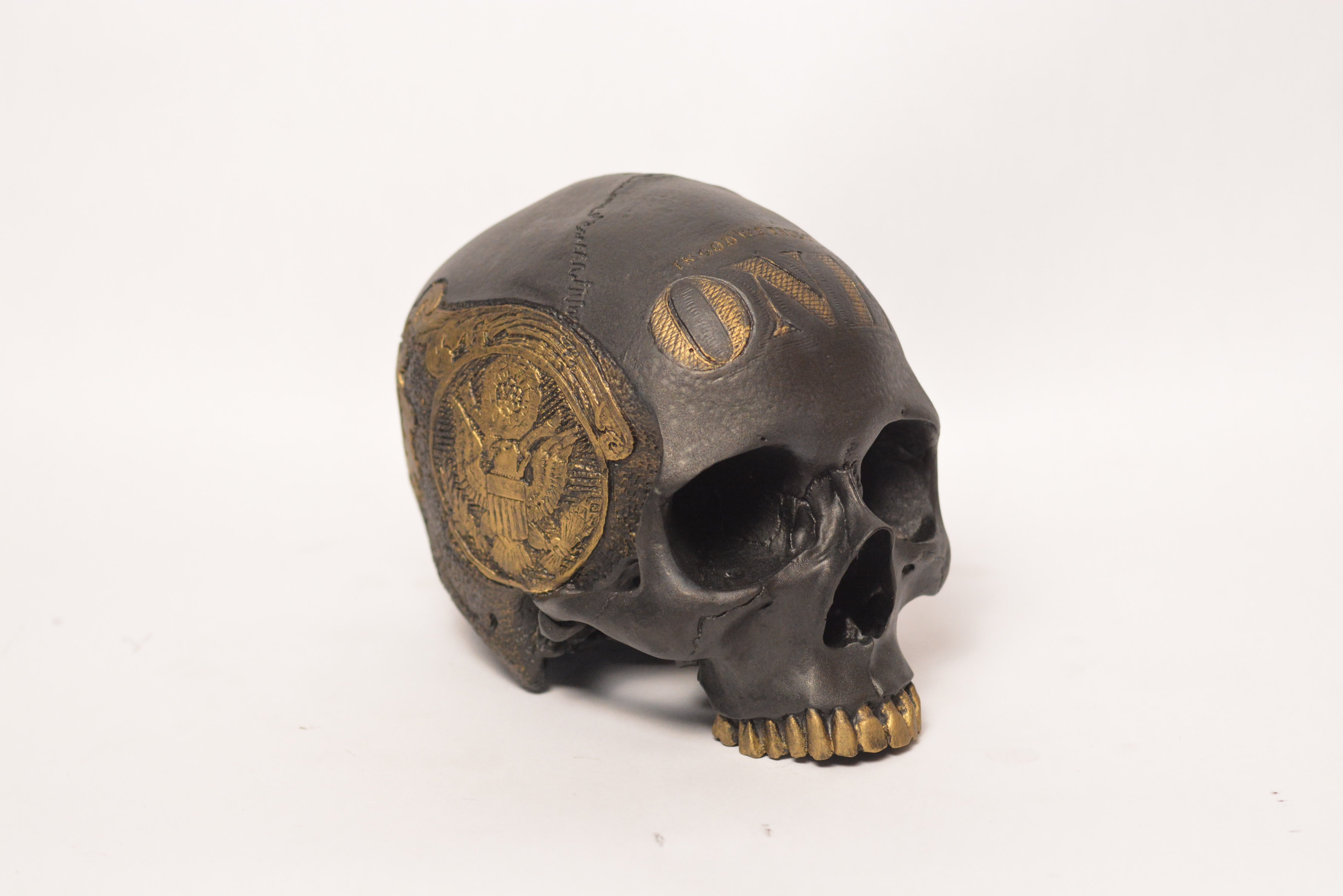 Dead Presidents Skull - Gold (SCRATCH & DENT) (1)