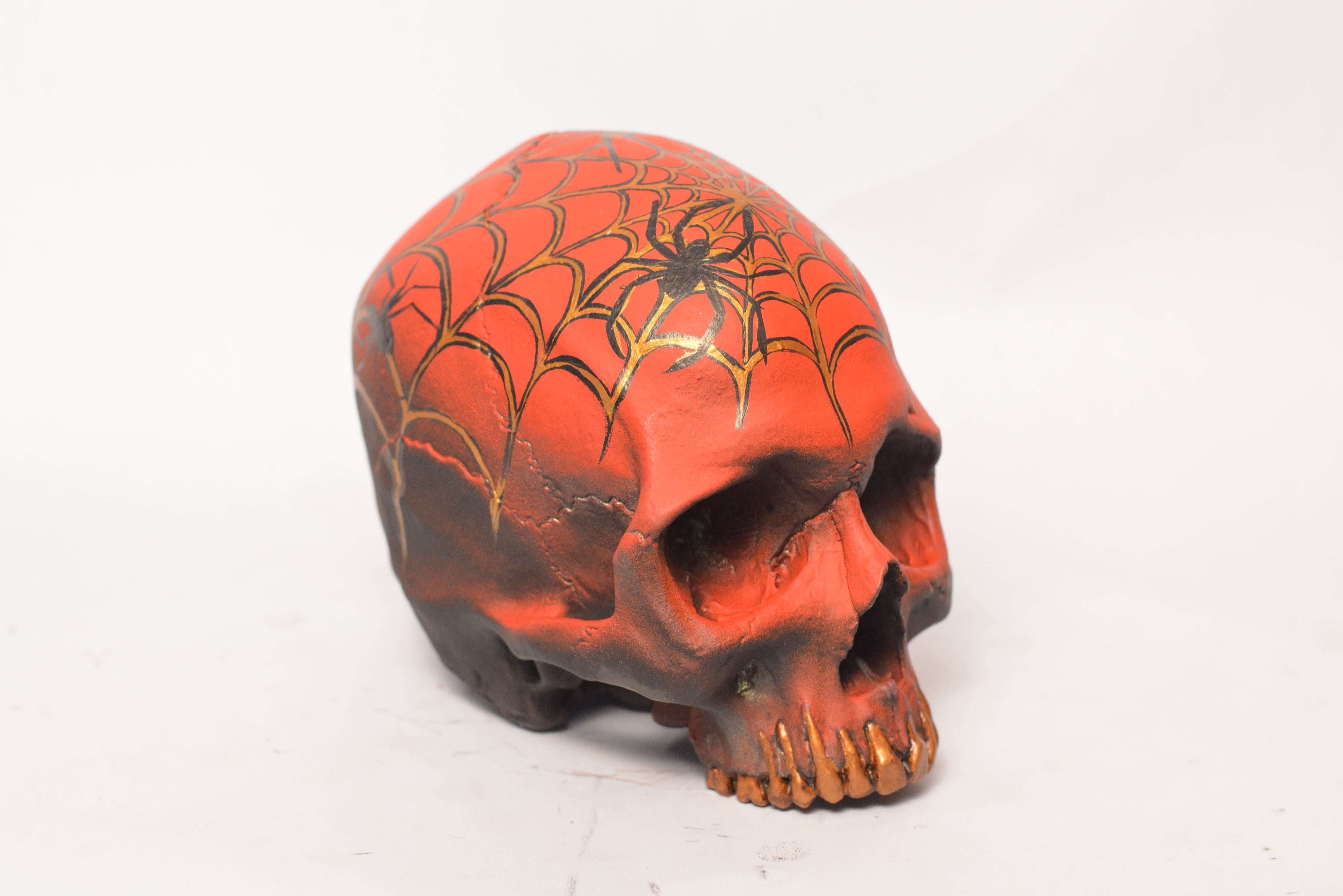 Human Skull - Spider Grillz (EXPERIMENTAL PAINT)
