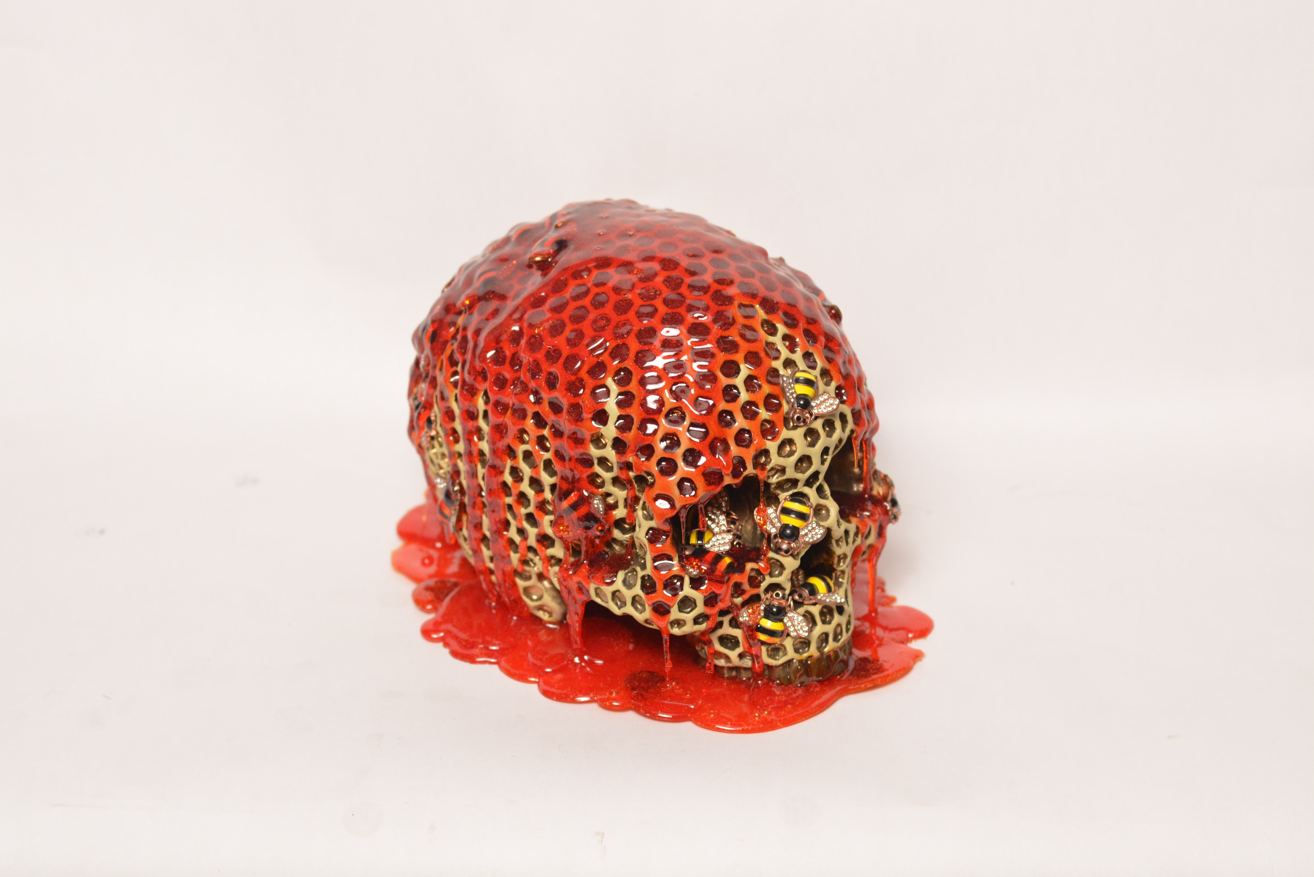 Beehive Skull - Honey Delight (EXPERIMENTAL PAINT) (1)