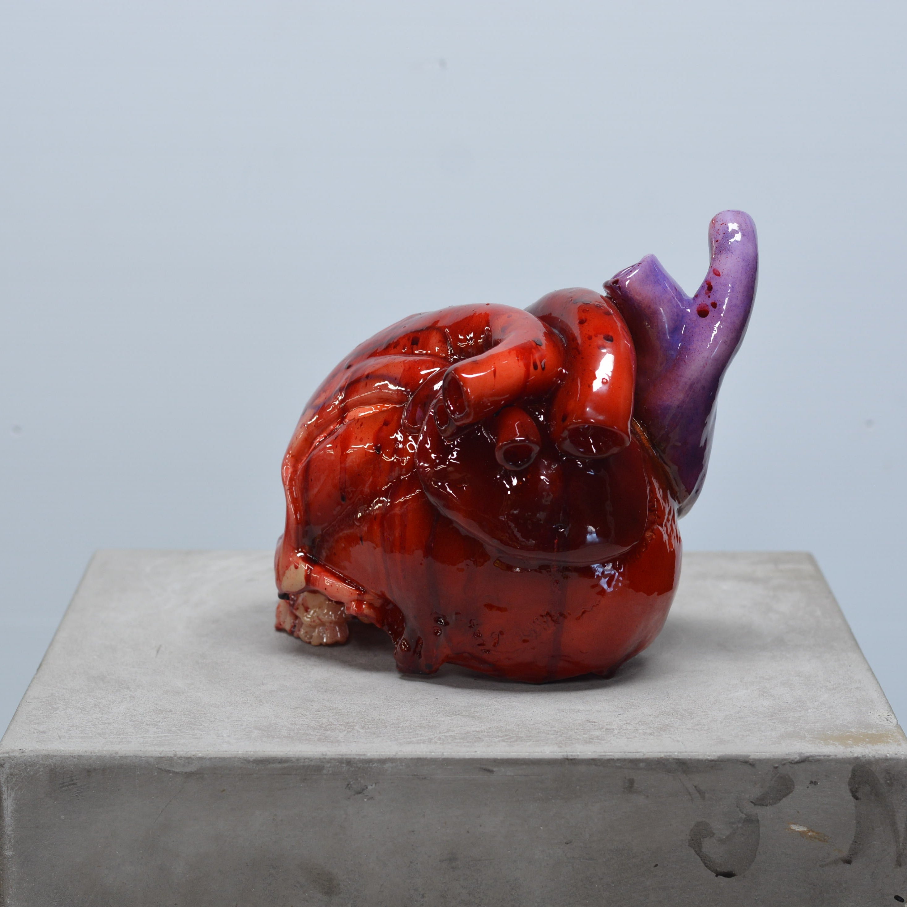 The Tell-Tale Heart Skull - Bleeding [EXPERIMENTAL PAINT] (2)