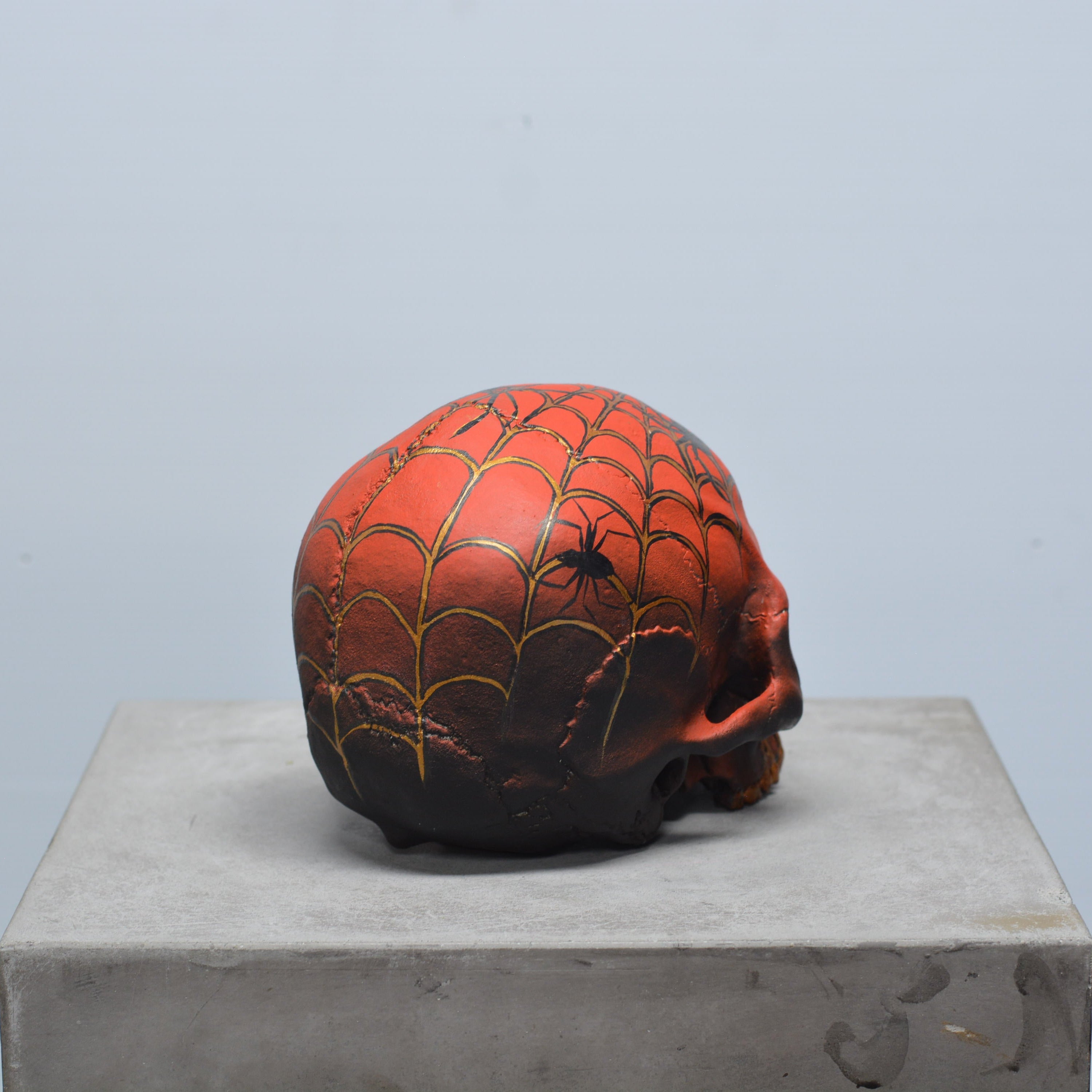 Human Skull - Spider Grillz [EXPERIMENTAL PAINT]