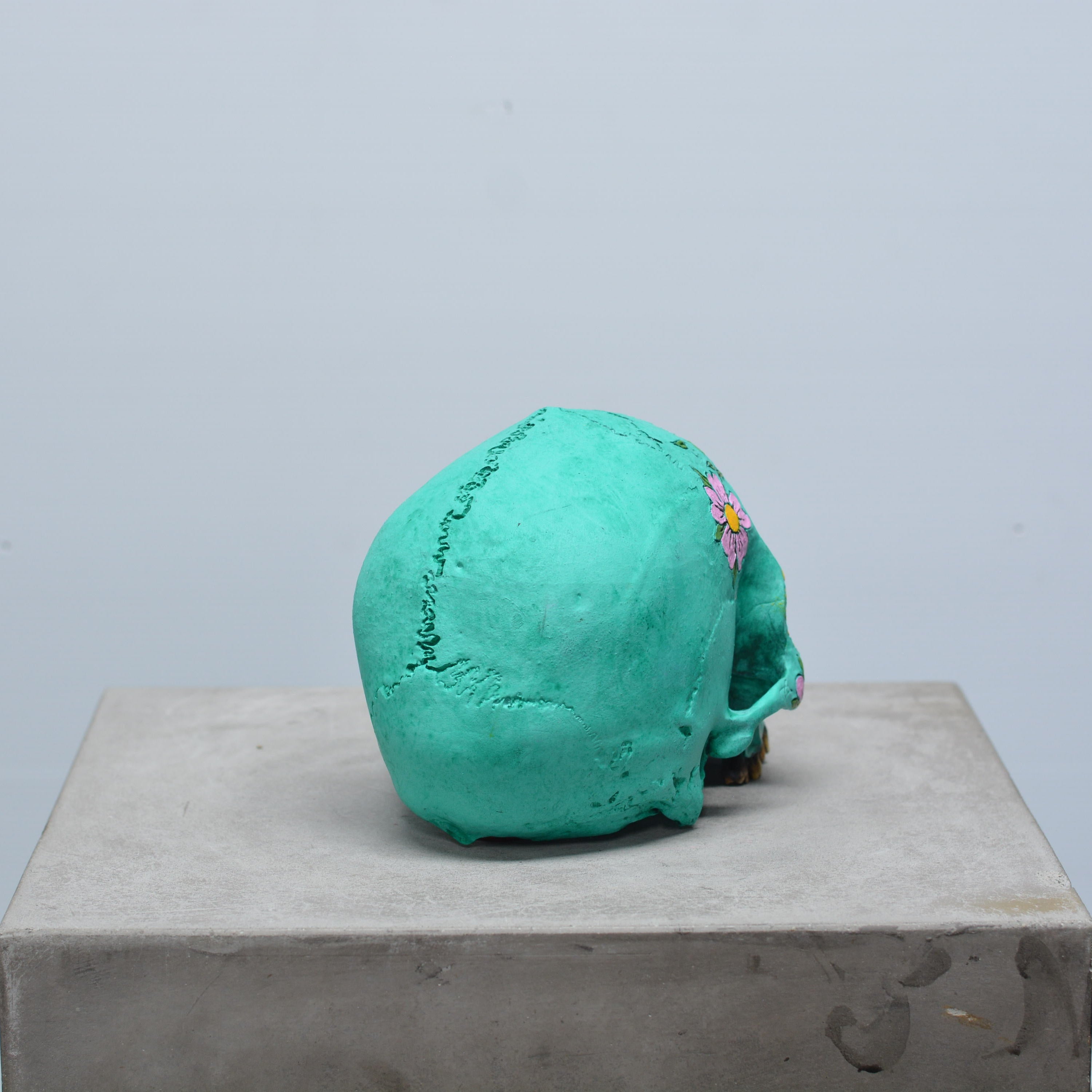 Day of the Dead Skull - Turquesa [SCRATCH & DENT] (1)