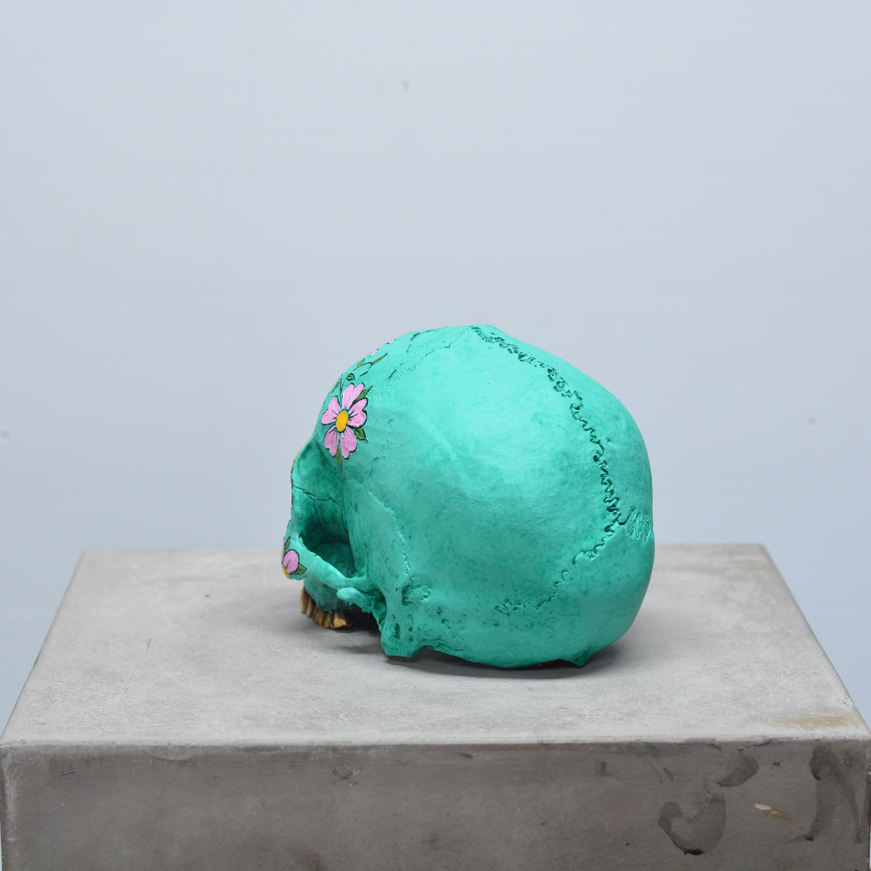 Day of the Dead Skull - Turquesa [SCRATCH & DENT] (1)