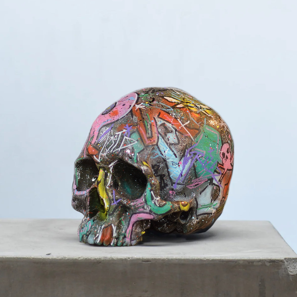 Human Skull - Graffiti