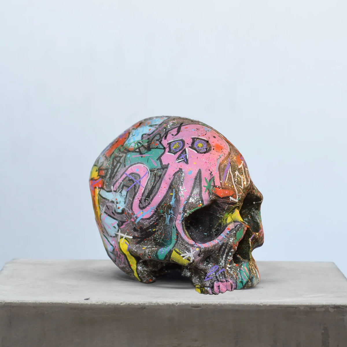 Human Skull - Graffiti