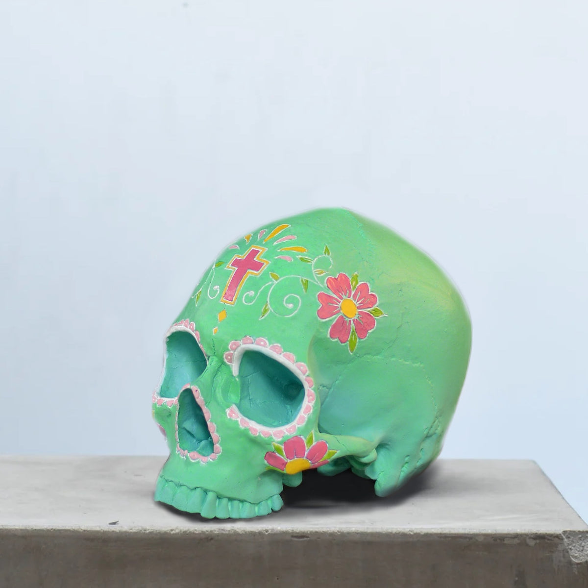 Day of the Dead Skull - Fluorescent